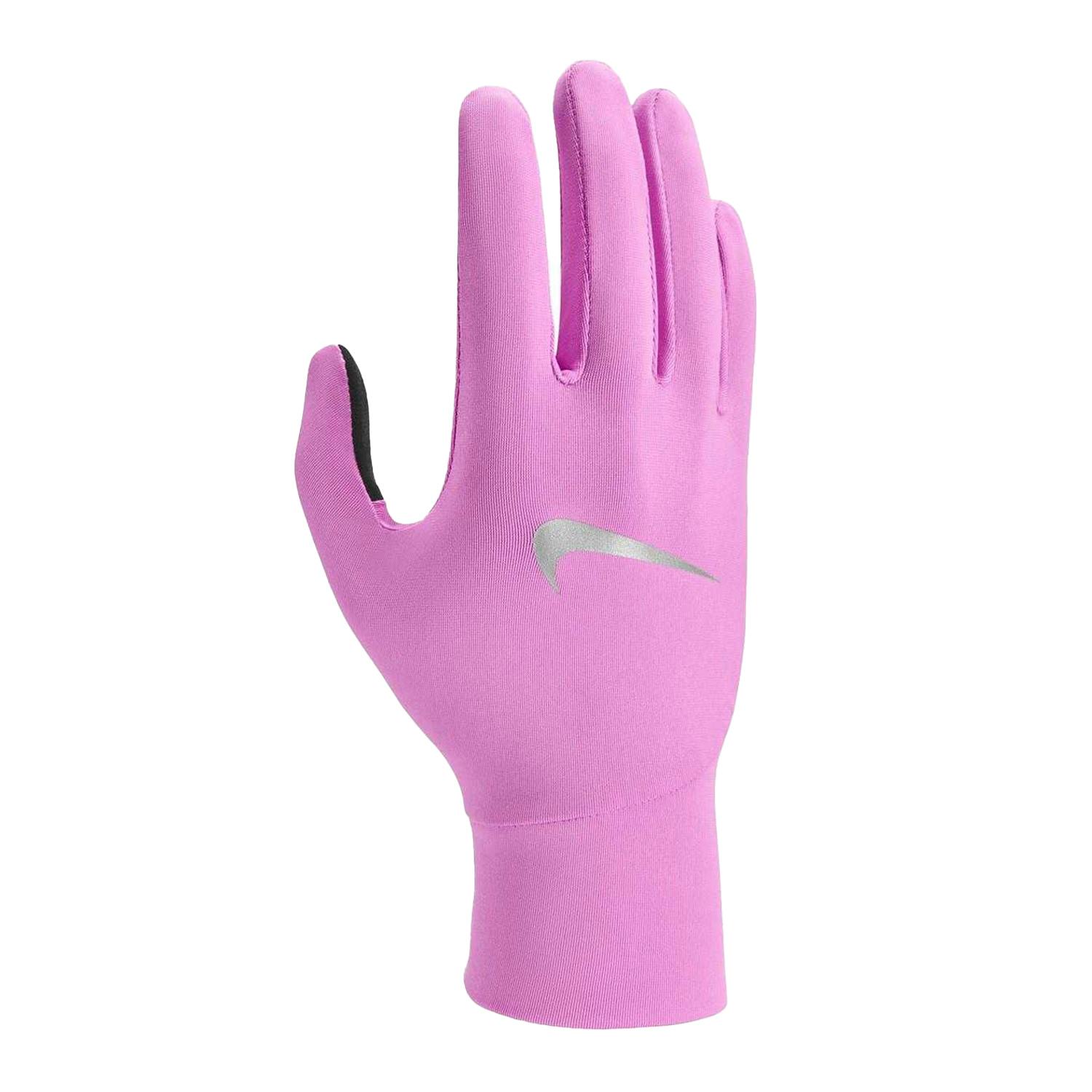 Nike Women's Pink Pacer Lightweight Running Gloves - M