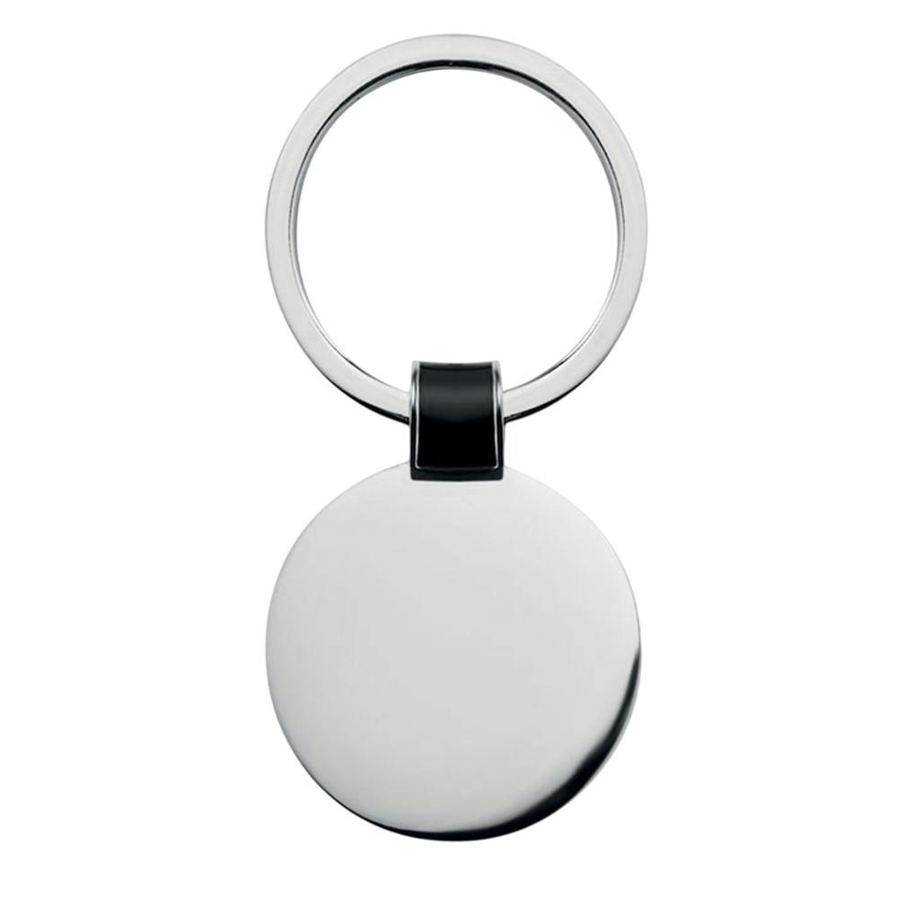 Midocean Black Roundy Round Keyring - One Size