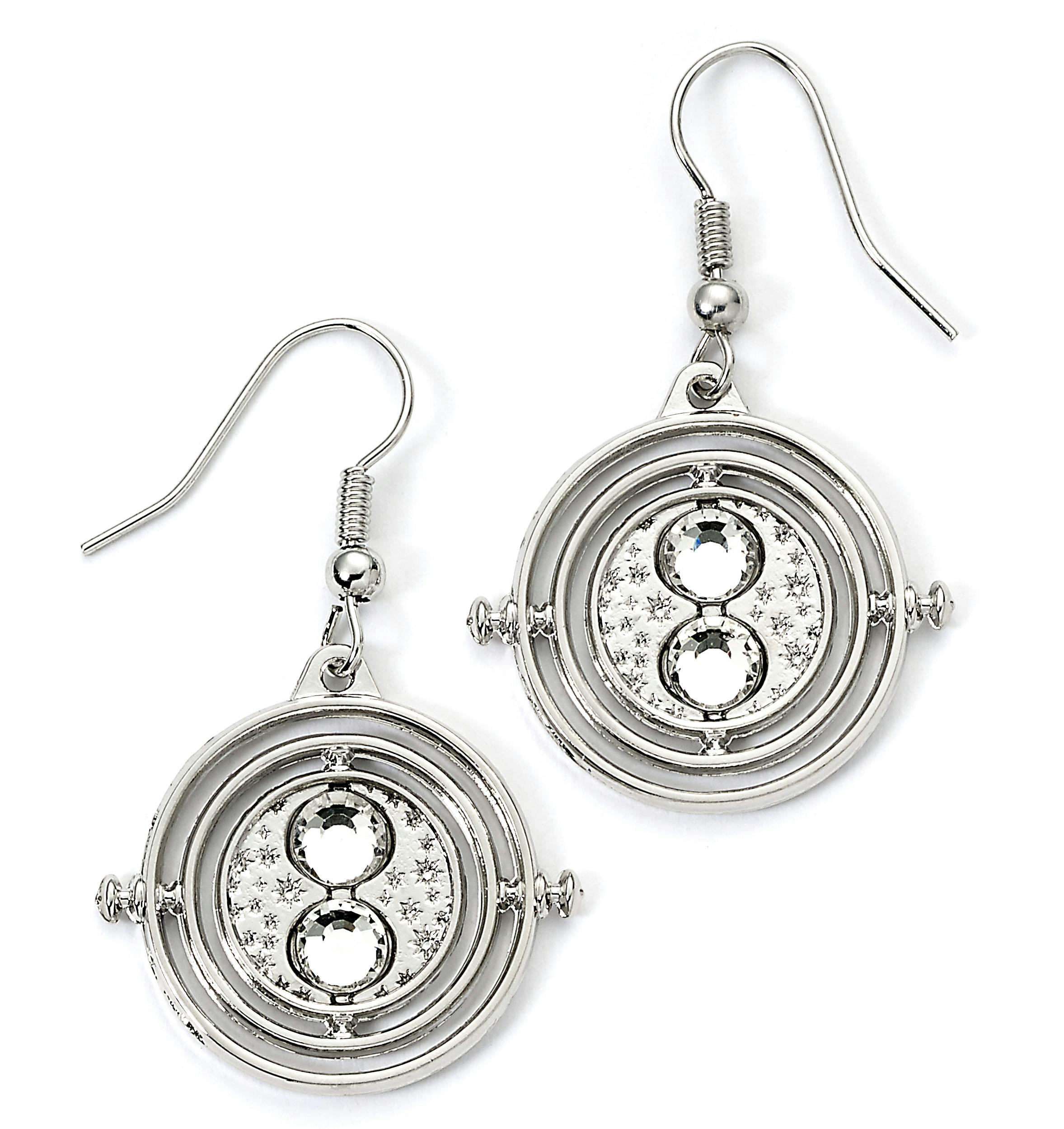 The Carat Shop Silver Harry Potter Tone Time Turner Drop Earrings