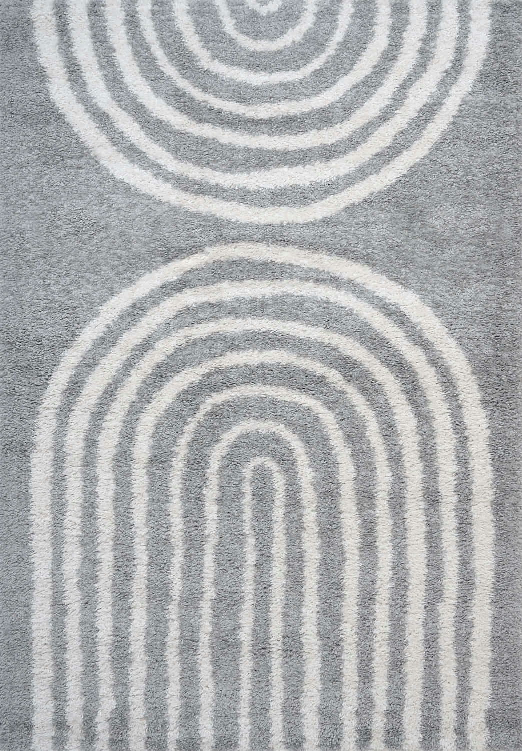 Rackhams Grey Moodi Shaggy Echo Rug - 200X290 Cm