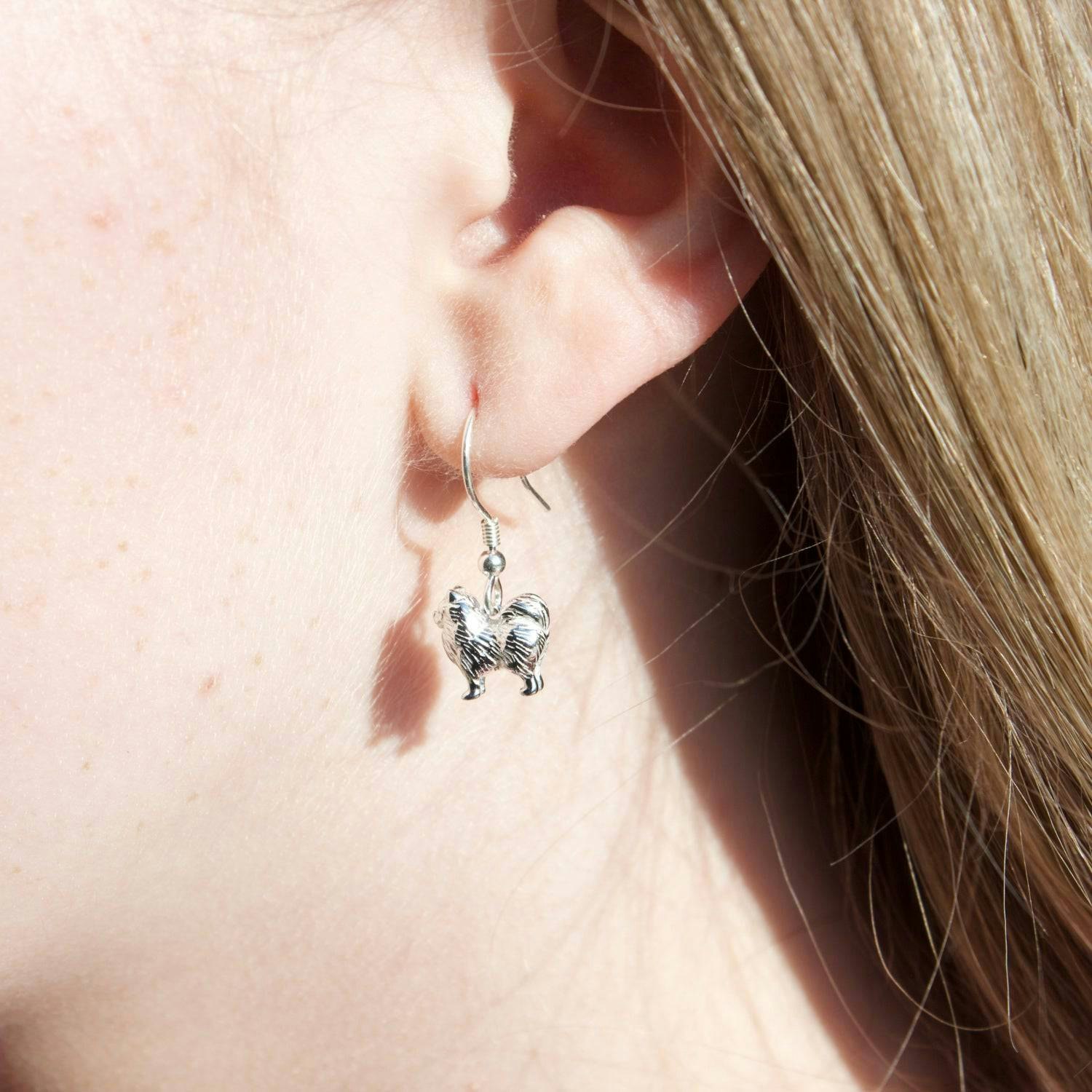Mylee London Silver Pomeranian Earrings - Yes - Hook