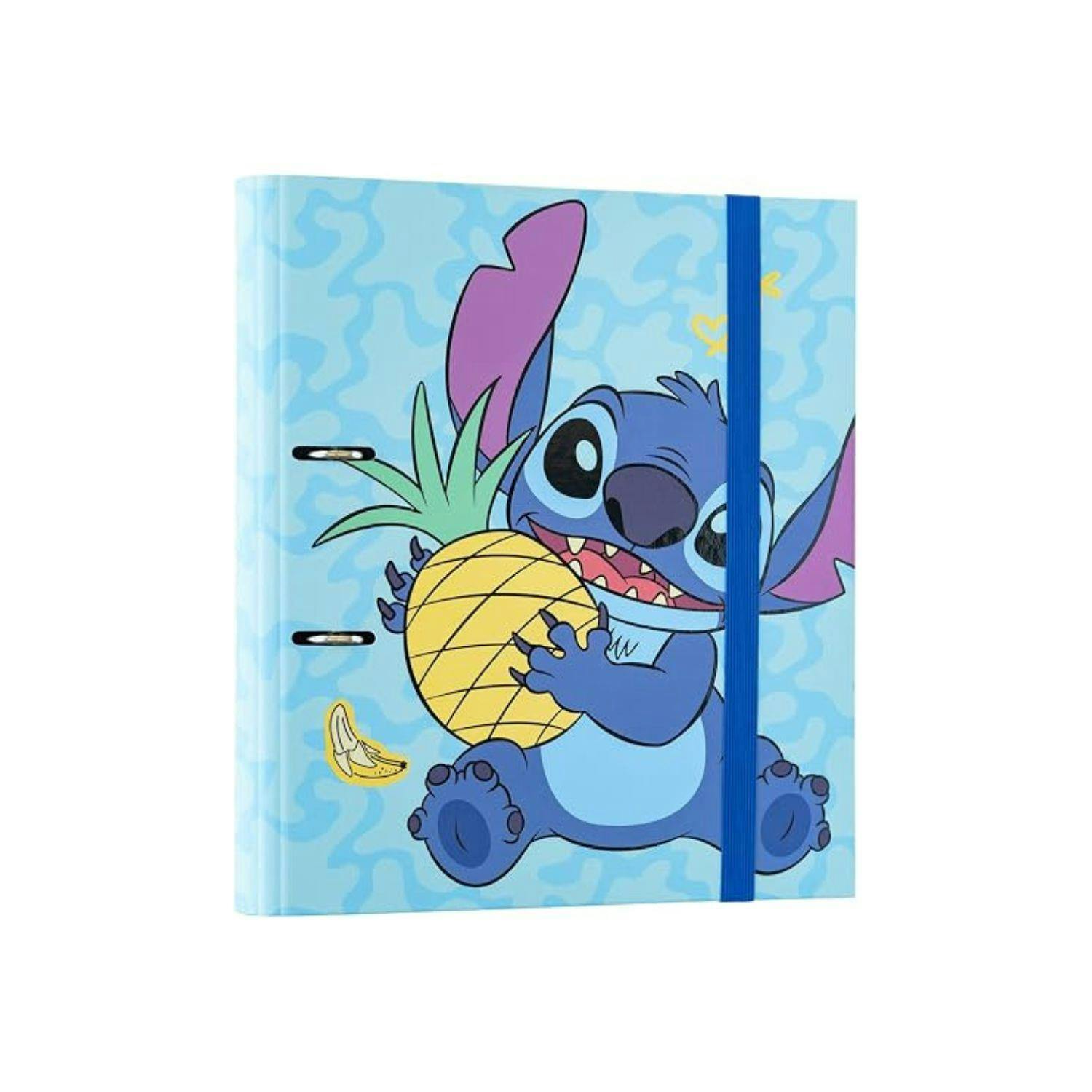 Rackhams Blue Disney Stitch Tropical A4 Ring Binder - A4 - 1