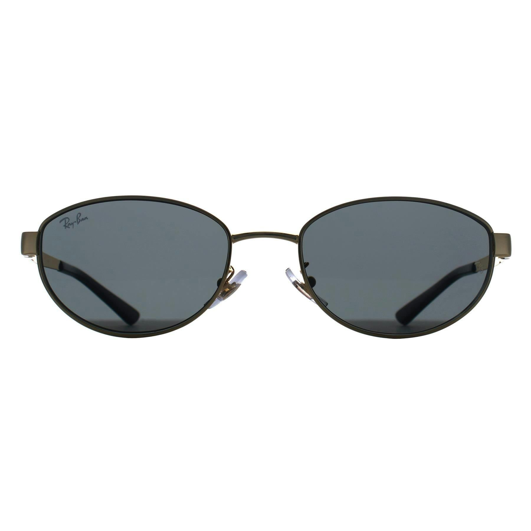 Ray-Ban Women's Gold Oval Polished Arista Dark Grey Rb3774d - Image 13