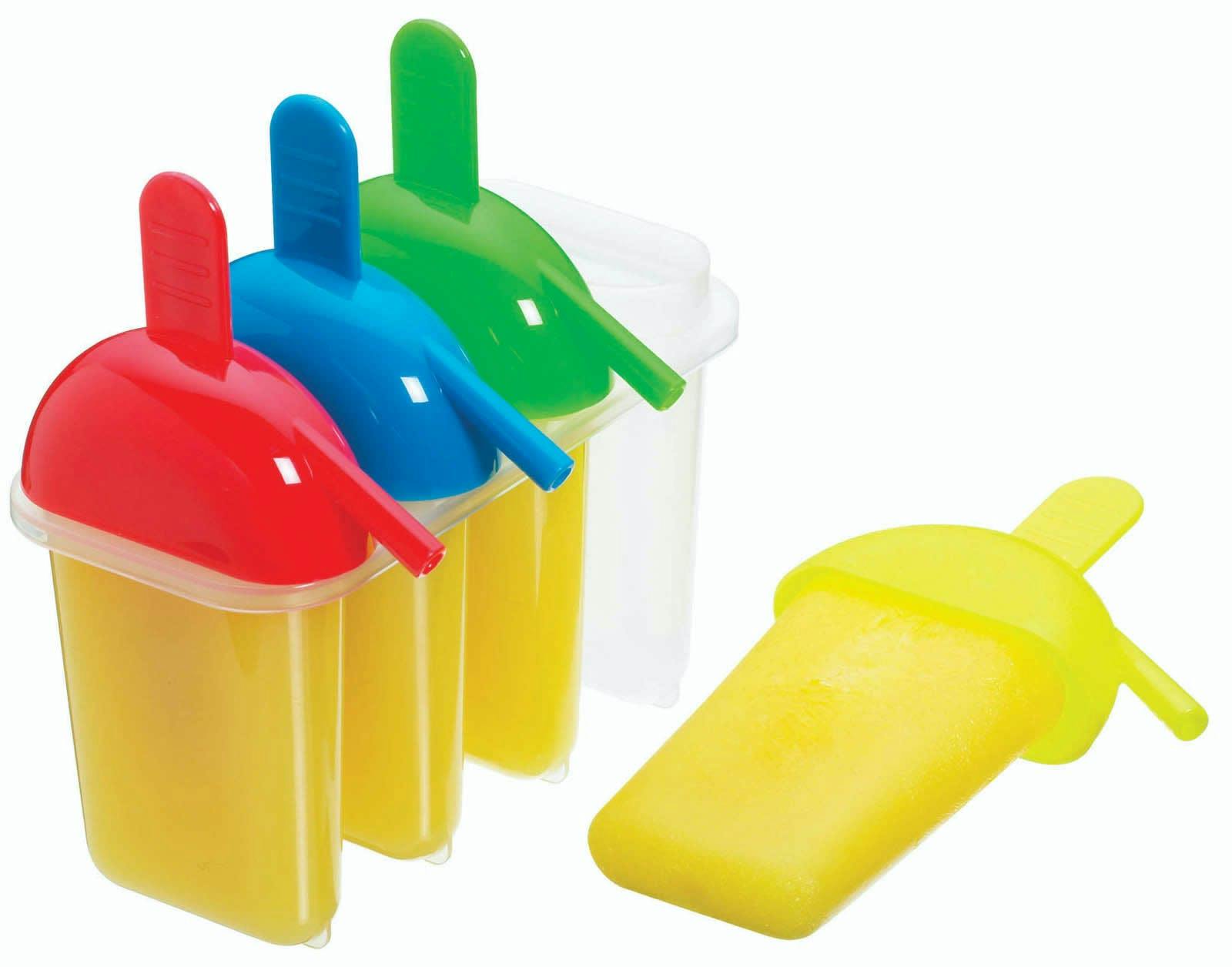 Rackhams Set Of 4 Lolly Makers - Multicolour - Plastic - Moulds