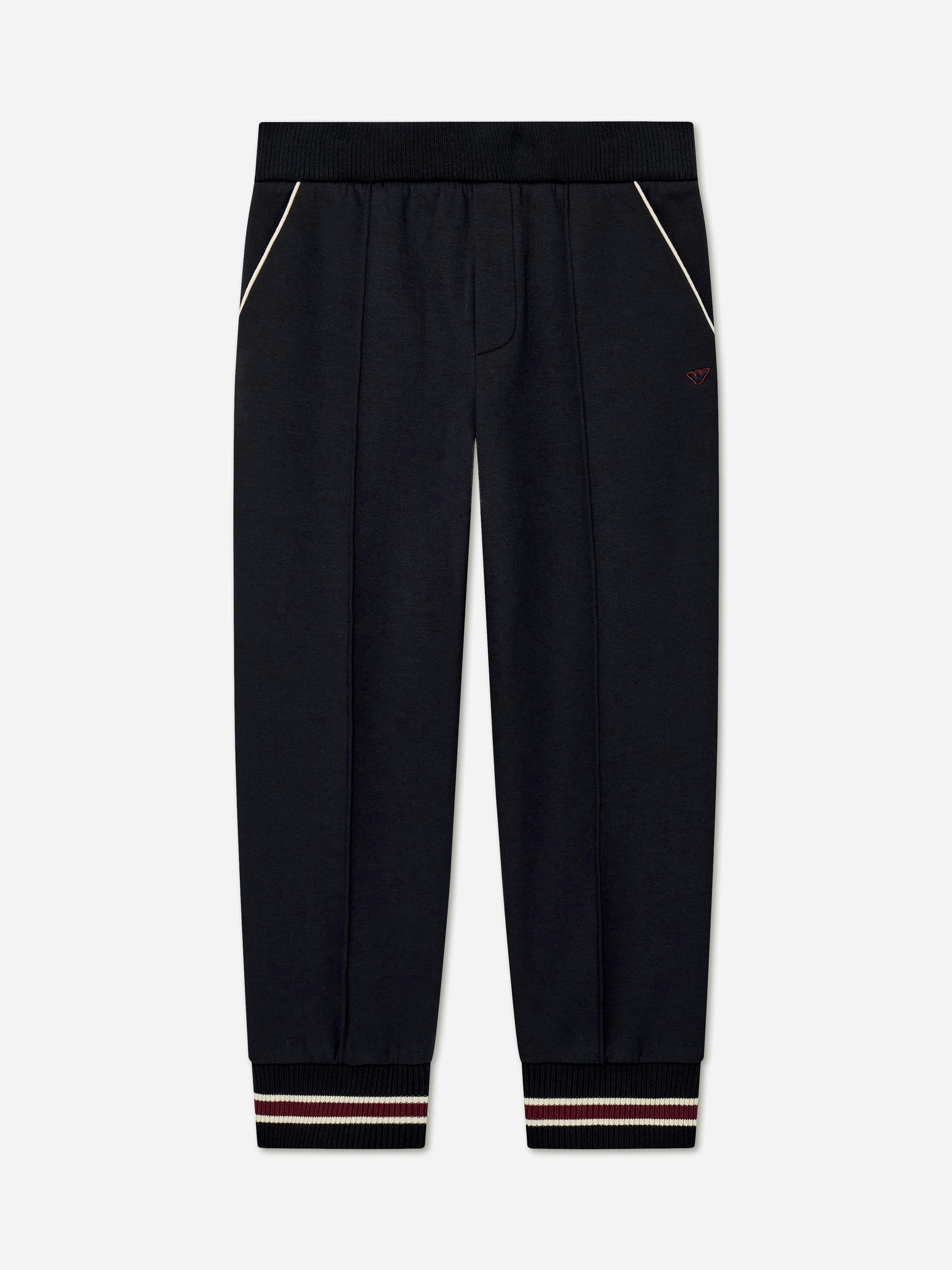 Emporio Armani Boys Logo Joggers In Navy - Navy - 4 Yrs