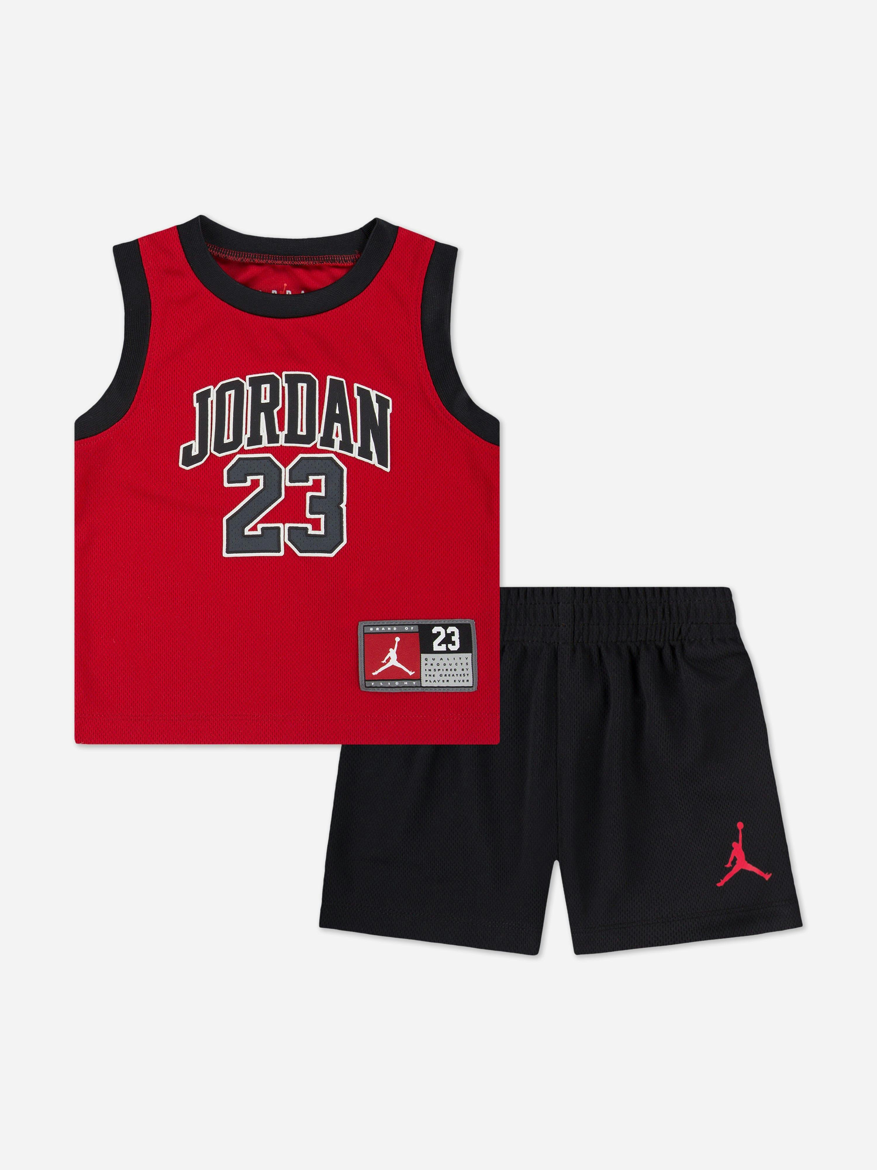 Jordan Boys Black 23 Jersey Short Set In - 18 Months
