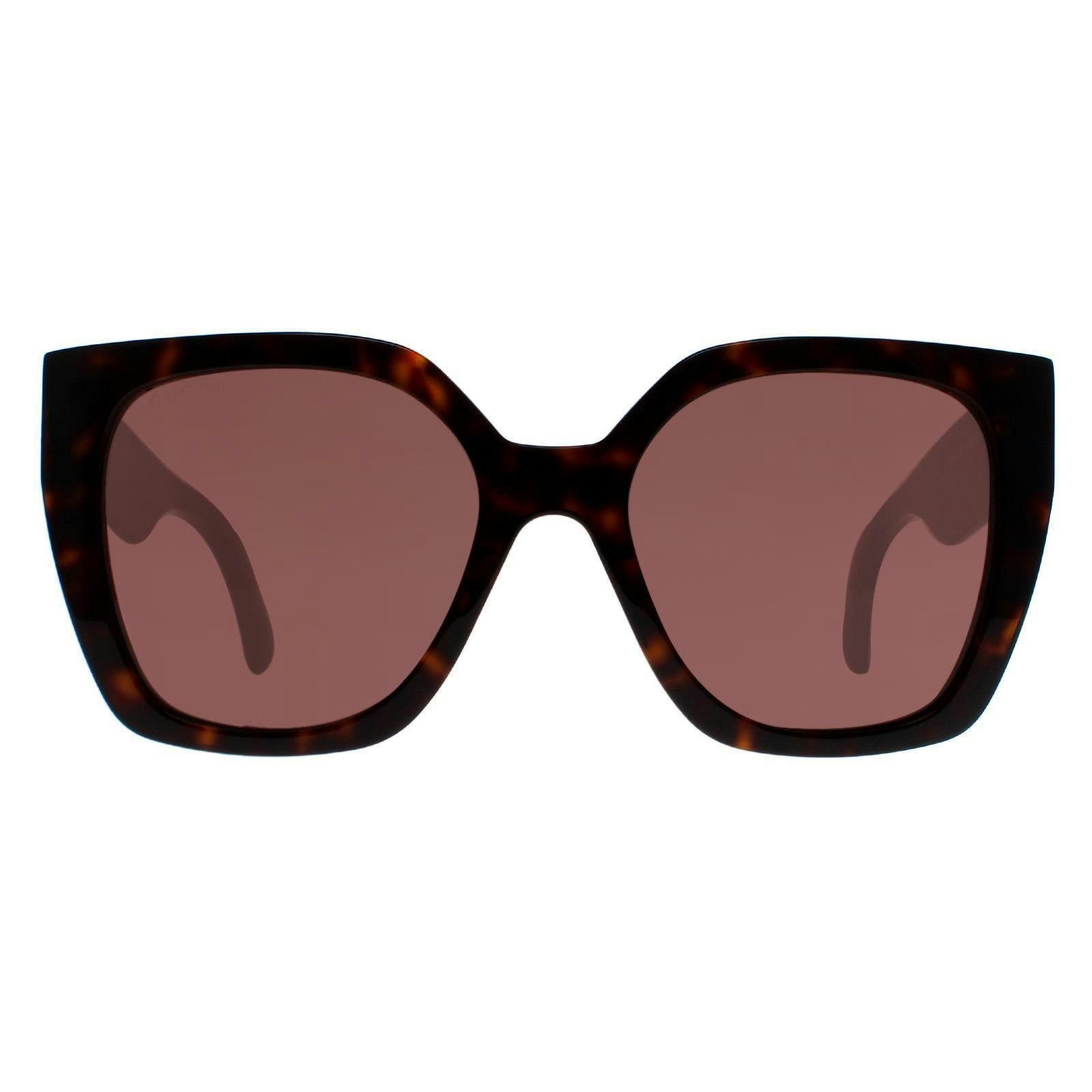 Gucci Women's Brown Gg1300s Havana Sunglasses