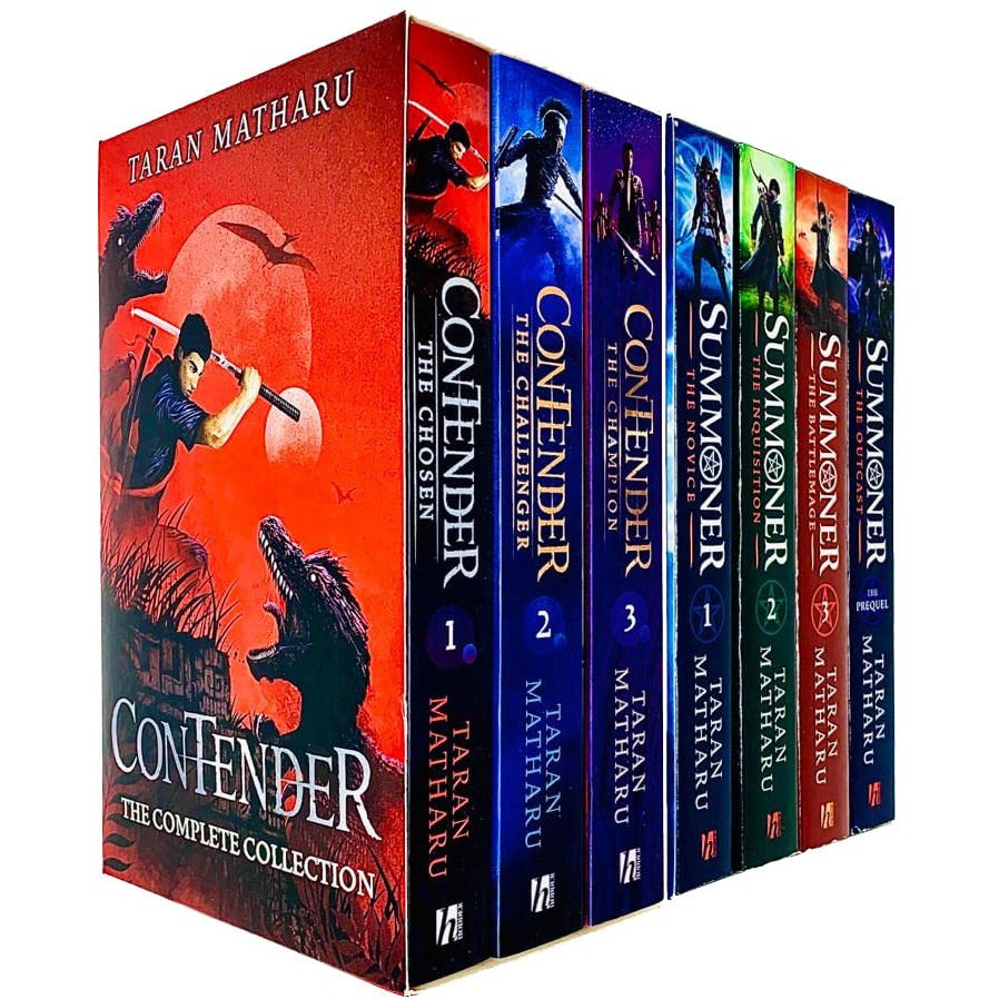 Hodder Boys Taran Matharu Summoner & Contender Series 7 Books Collection Set