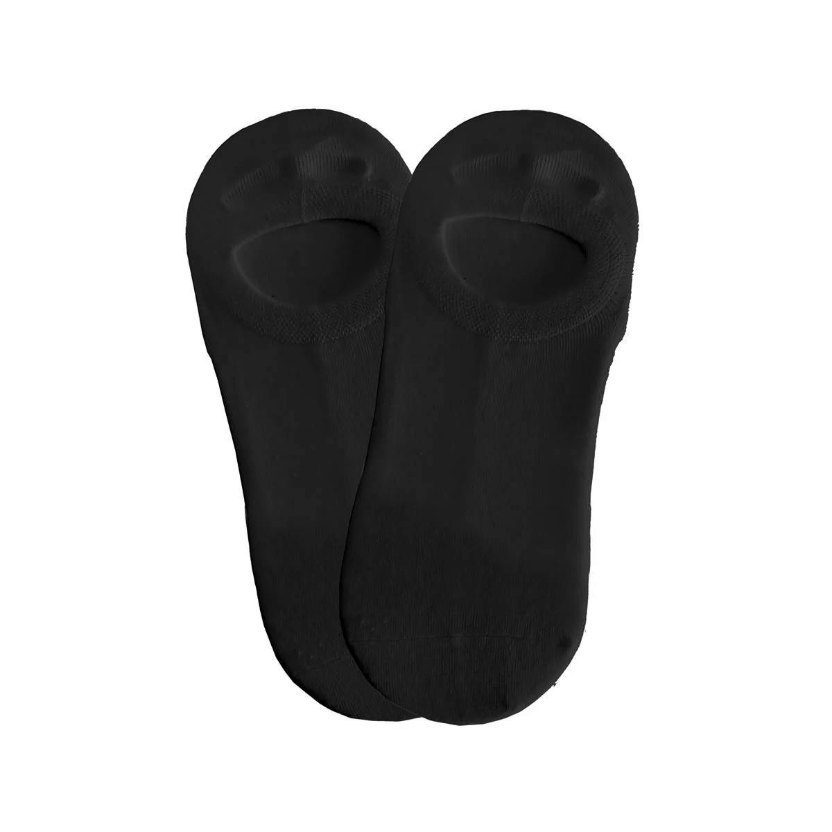 Superga Unisex Black Adult Invisible Socks (Pack Of 2) - 2.5 Uk-6.5 Uk - 60% Cotton/30% Polyester/10% Elastane