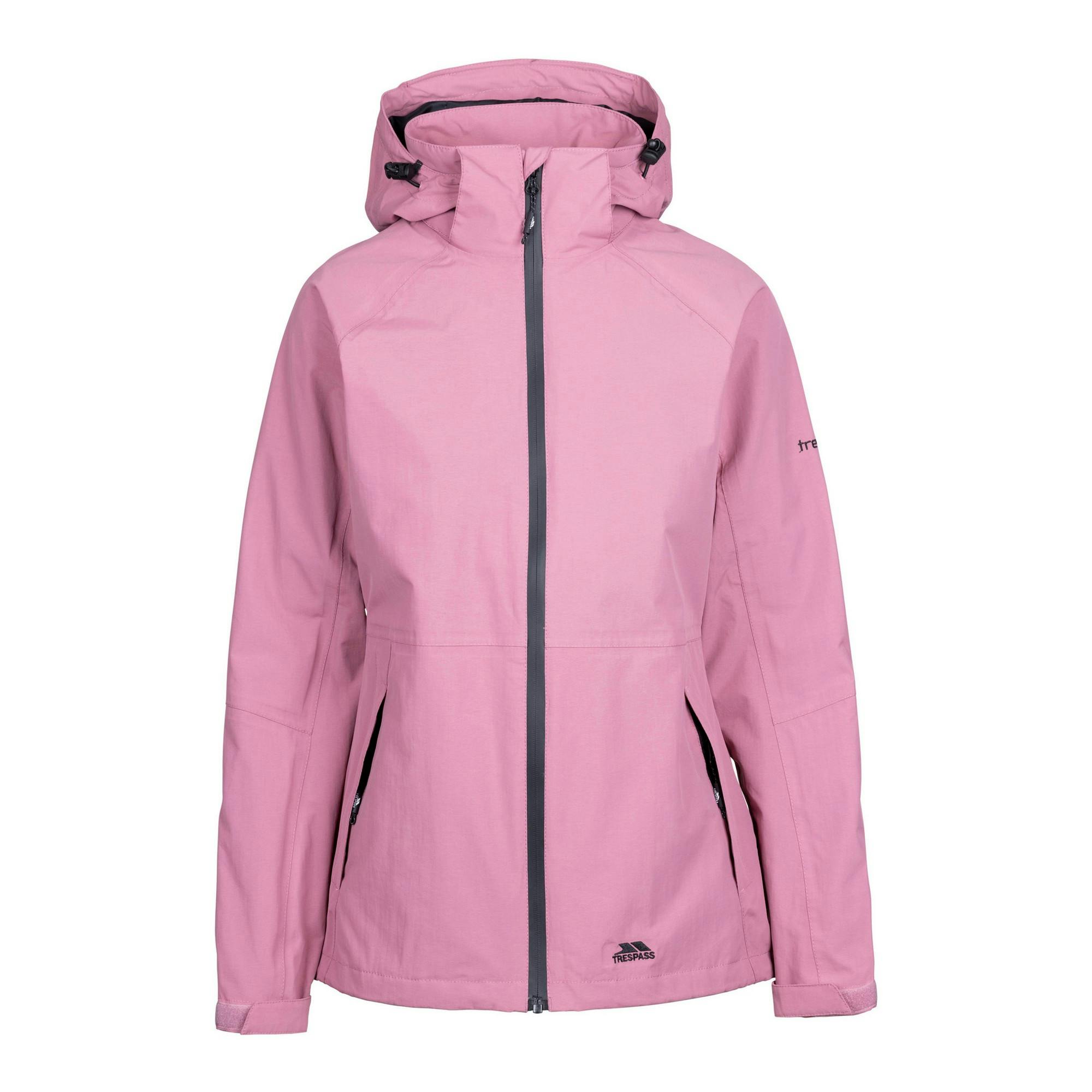 Trespass Women's Light Tilbury Tp75 Waterproof Jacket - Mulberry - Mulberry - Xl - 100% Polyester Pu Coating