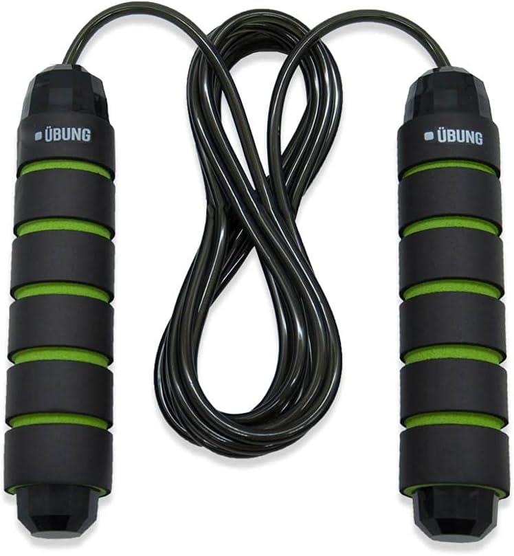 Ubung Green Skipping Rope Fitness Jump Rope With Tangle Free With Foam Handles