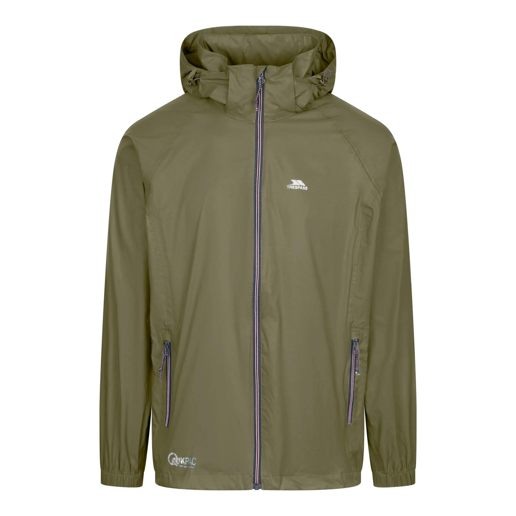 Trespass Unisex Qikpac X Packaway Jacket - Moss - Moss - Xl - 100% Polyester