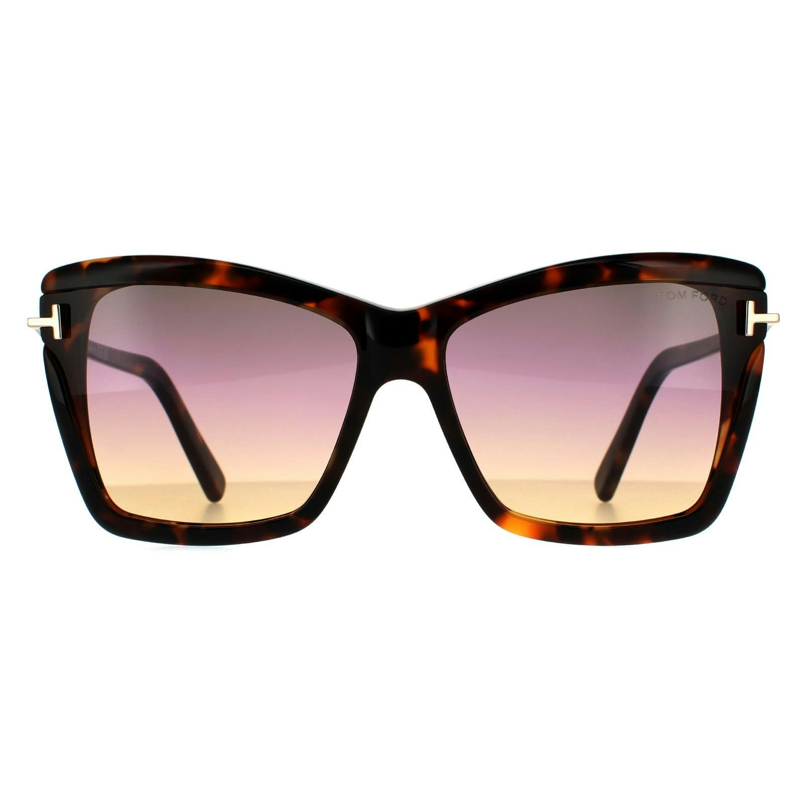 Tom Ford Women's Leah Ft0849 Coloured Havana Sunglasses