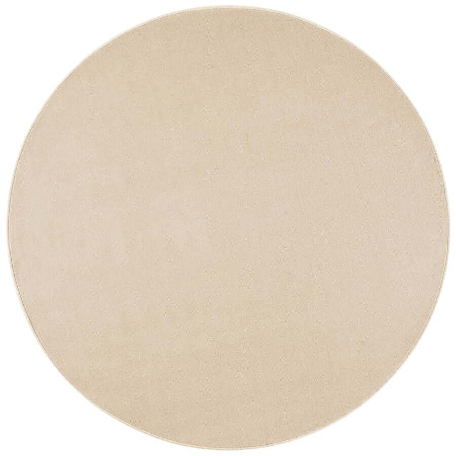 Hanse Home Cream Plain Design Rug – Colour - Ø 133 Cm
