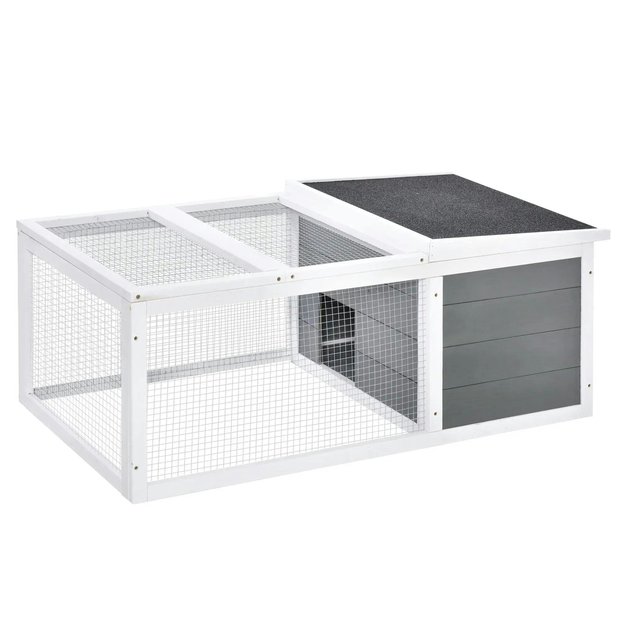 Rabbit Hutch Small Animal Cage Pet Run Cover with Water-resistant Asphalt Roof - Image 7