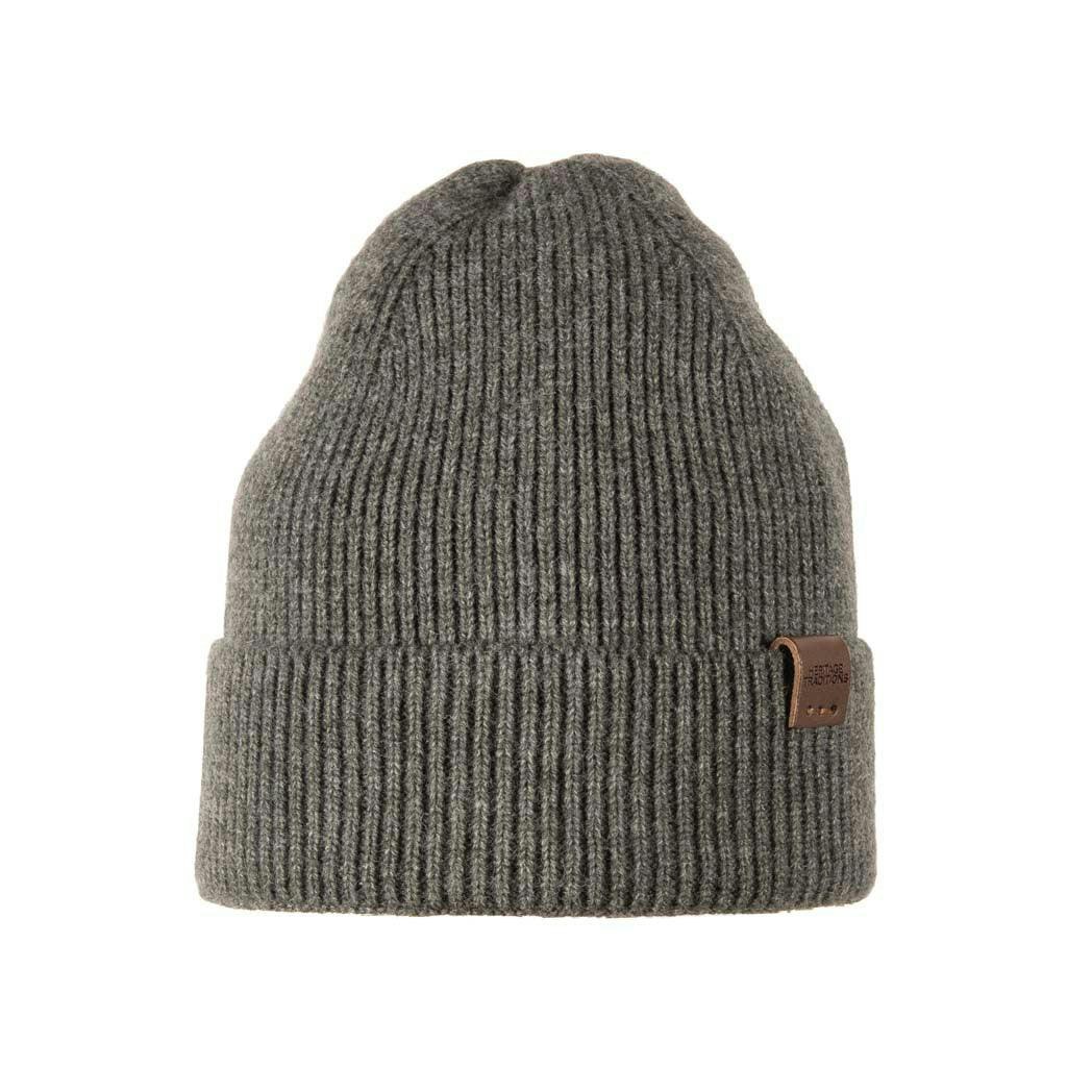Heritage Traditions Billy Fisherman Rib Beanie - Charcoal
