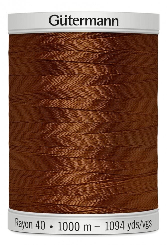 Gutermann No 40 Sulky Rayon Embroidery Thread 1000M Rayon Thread Suitable For Embroidery - 1158 - 1000 Metres