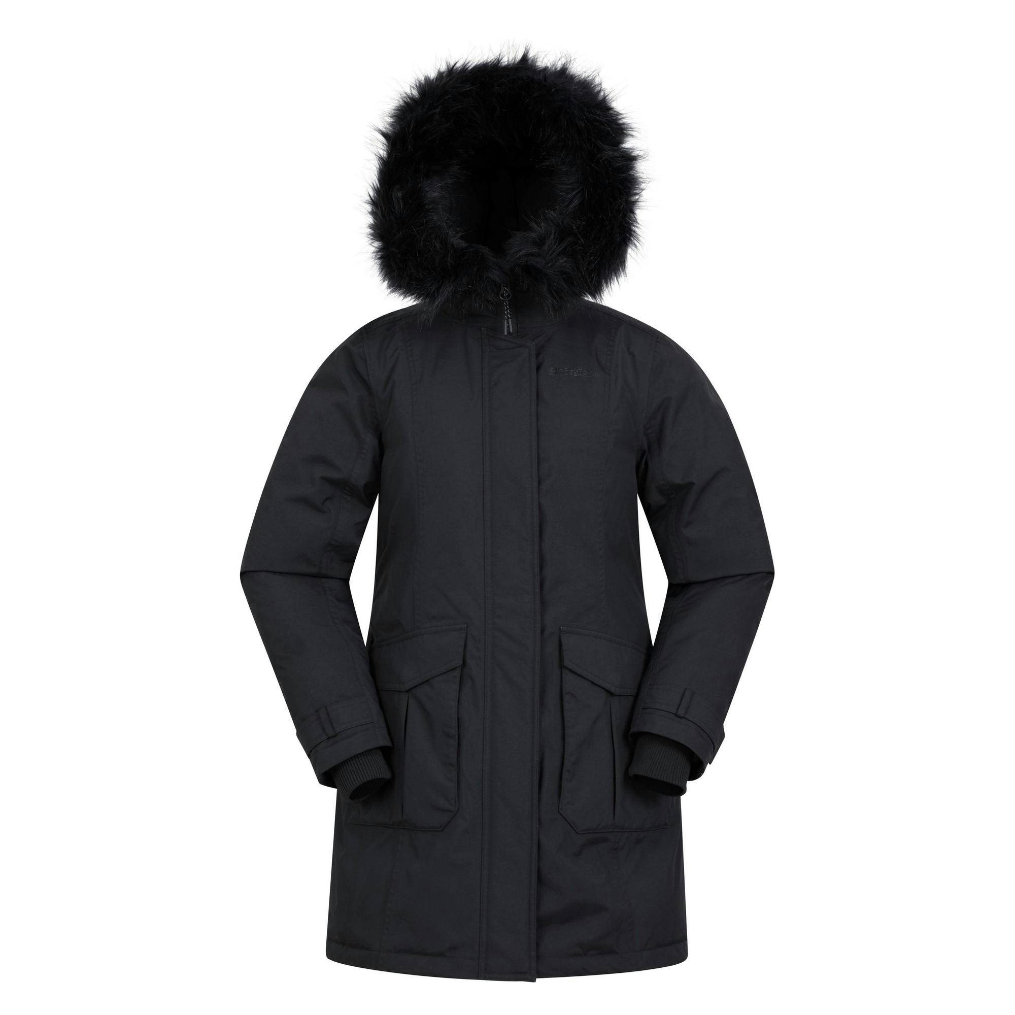 Mountain Warehouse Women's Black Aurora Down Jacket - 6 Uk - 100% Nylon