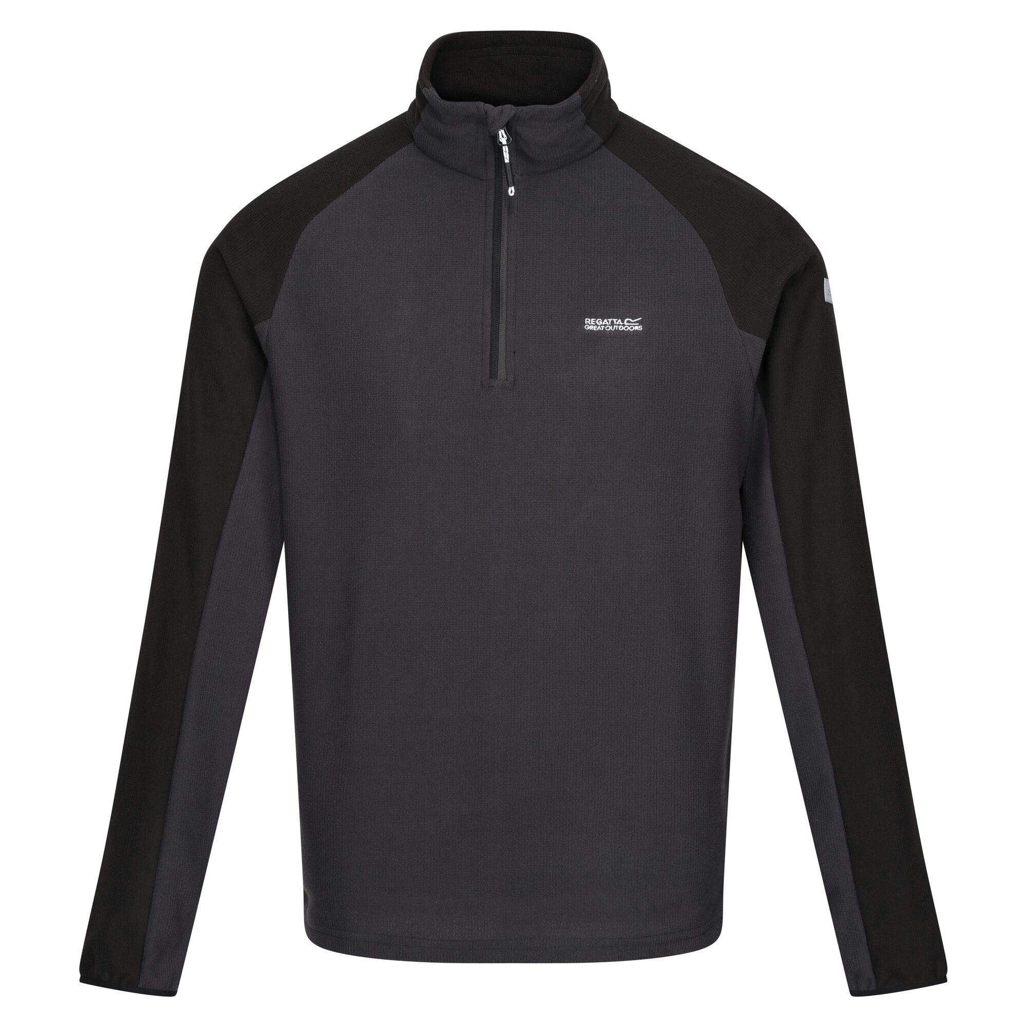 Regatta Men's Black Elson Ii Lightweight Fleece - Ash/ - 3XL - Ash/ - 100% Recycled Polyester
