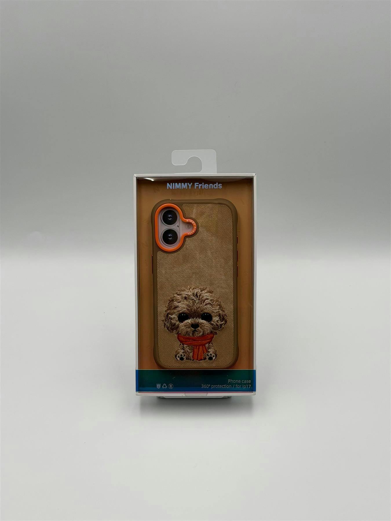 Nimmy Friends Brown/Orange Nimmy Big Eye Cute Pet Poodle Dog Case With Magsafe For Iphone 17 6.3" - N-Xdy-Ip17-04