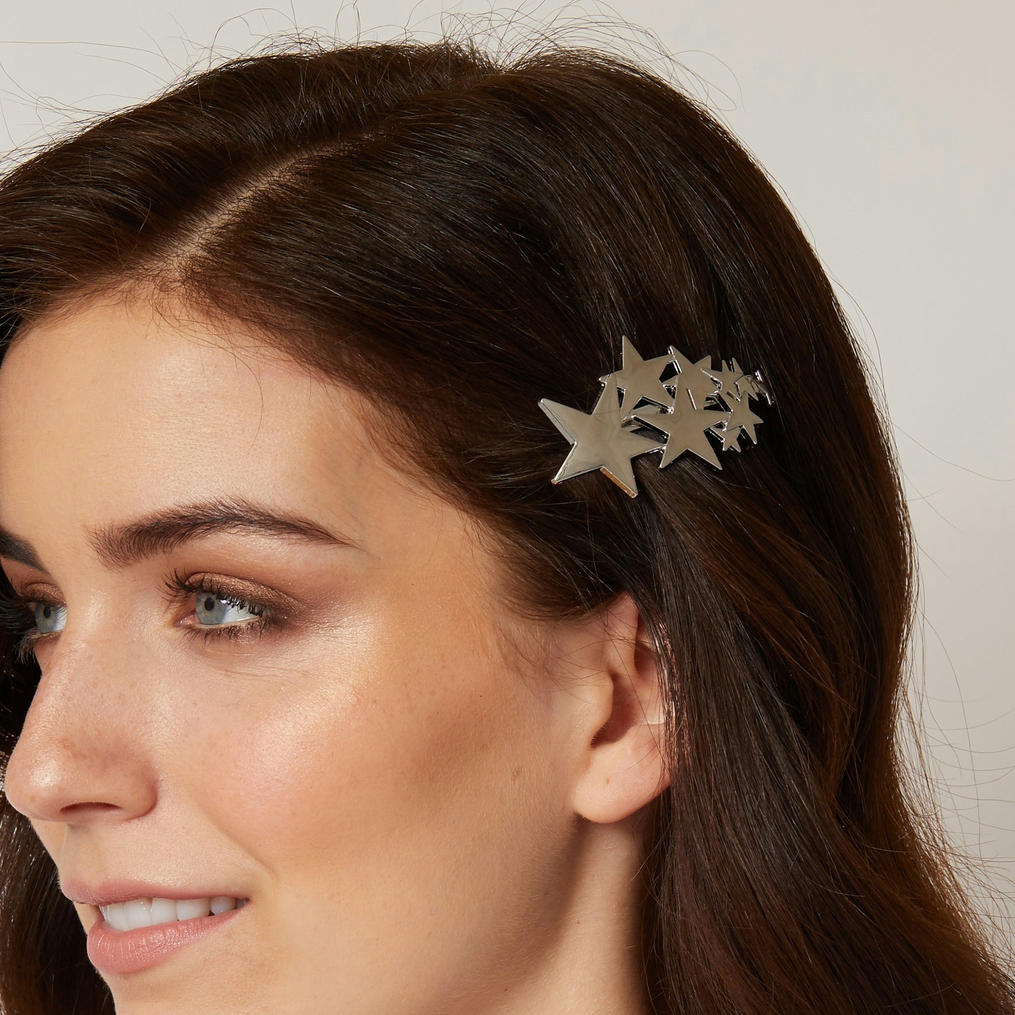 Queenmee Accessories Silver/Gold Star Hair Clip In Or Star Barrette