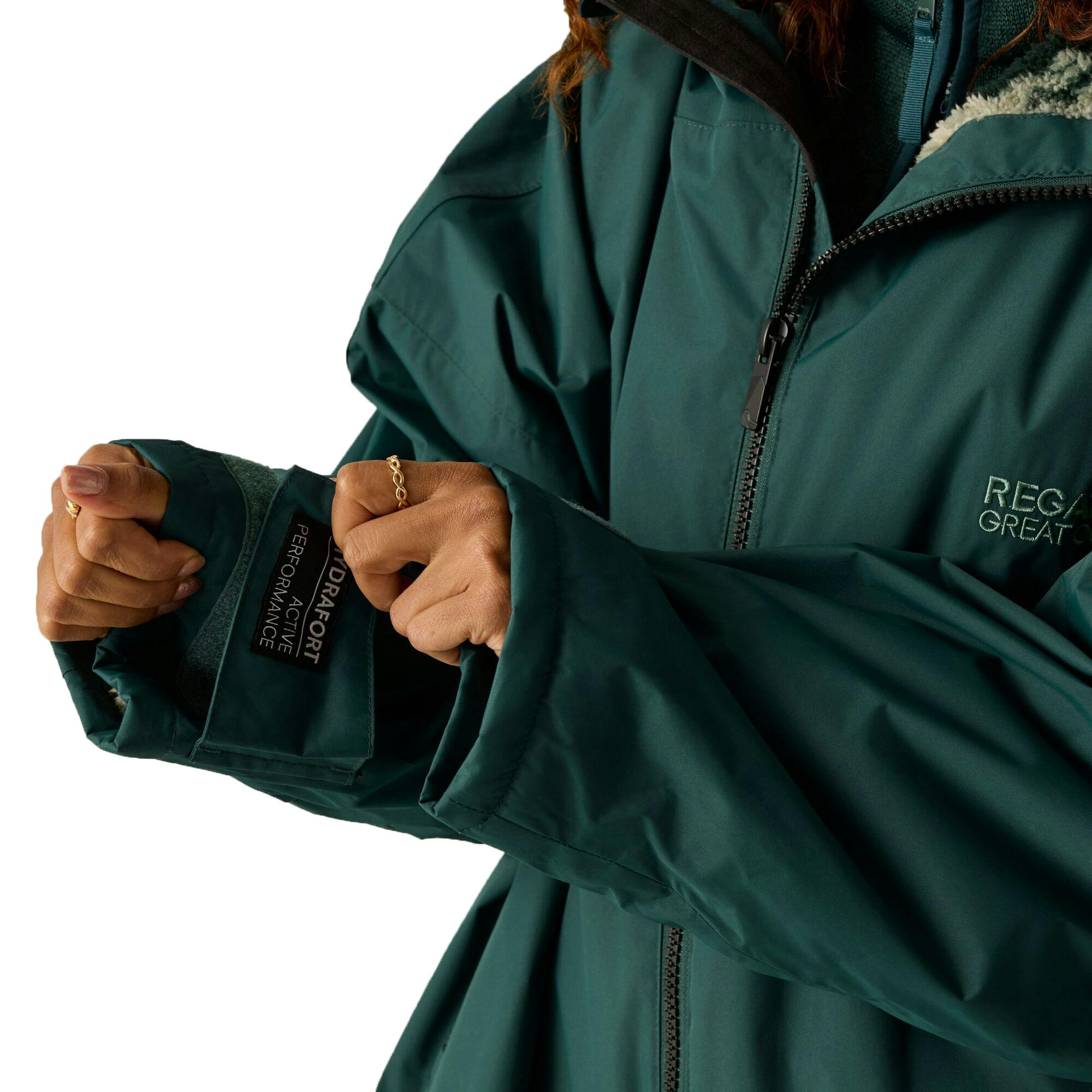 Regatta Unisex Adult Brush Stroke Changing Robe - Deep Pine - L-Xl - Deep Pine - 62% Polyester/38% Recycled Polyester