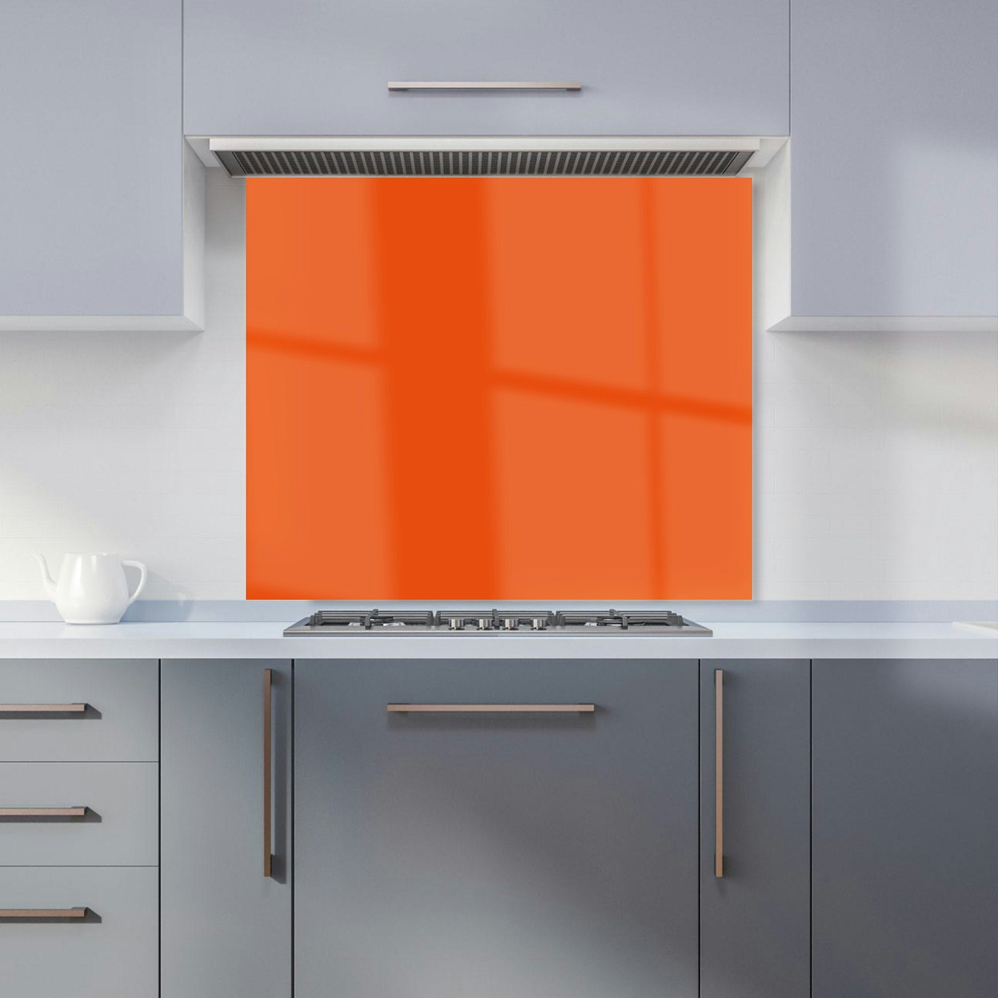 Rackhams Orange - Burnt Kitchen Splashback - W900mm X H750mm