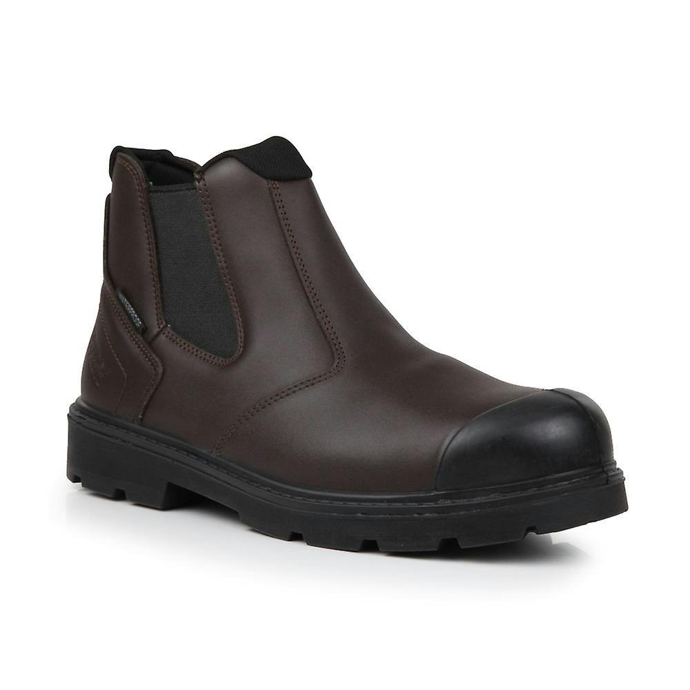Regatta Men's Professional Waterproof Action Leather Dealer Boots - Peat - 8 Uk - Peat - 50% Leather/50% Rubber