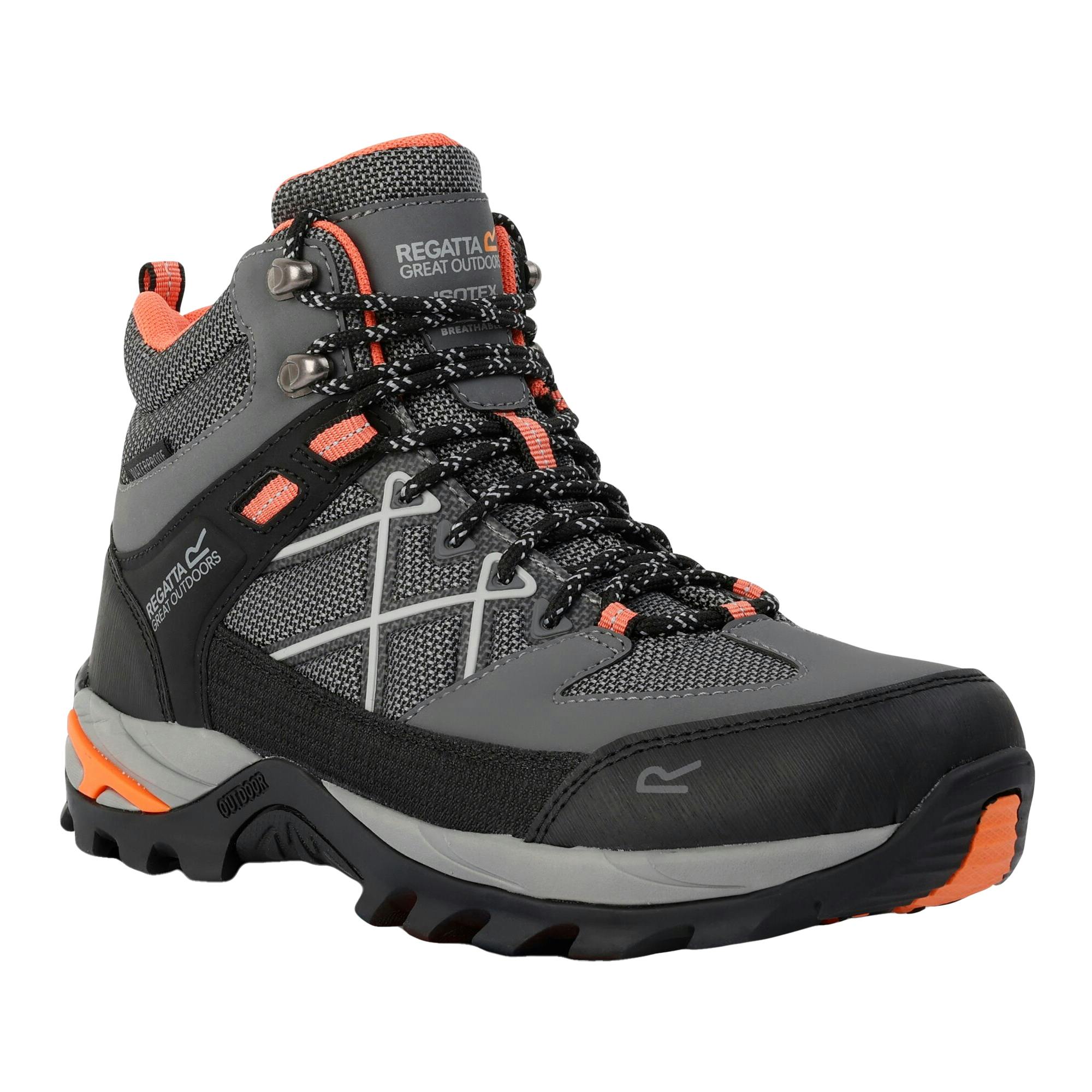Regatta Women's Dark Samaris Iii Walking Boots - Steel/Satsuma - 6.5 Uk - Steel/Satsuma - 100% Mixed