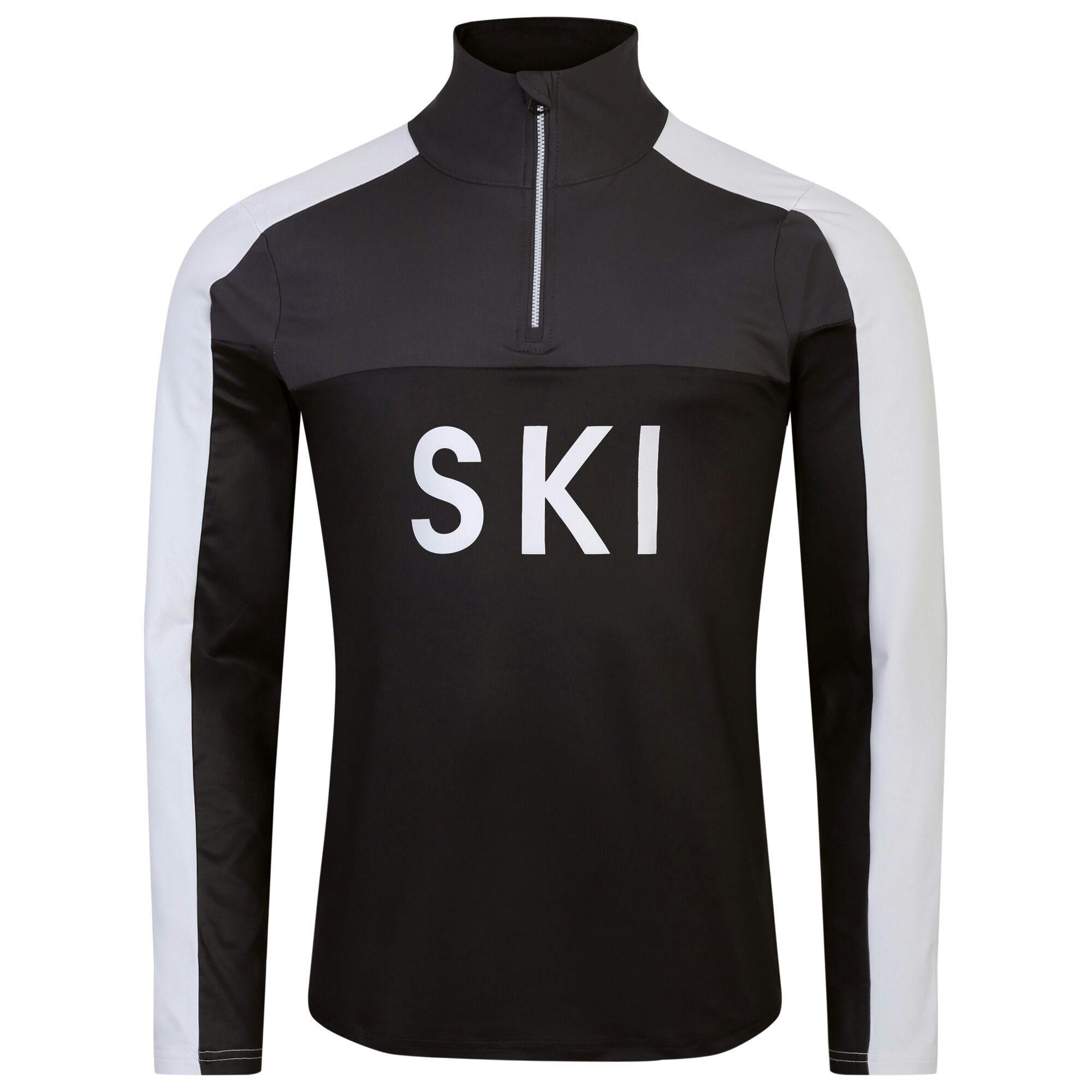 Dare 2B Men's Black Ski Core Stretch Base Layer Top - /Ebony - L - /Ebony - 95% Polyester/5% Elastane