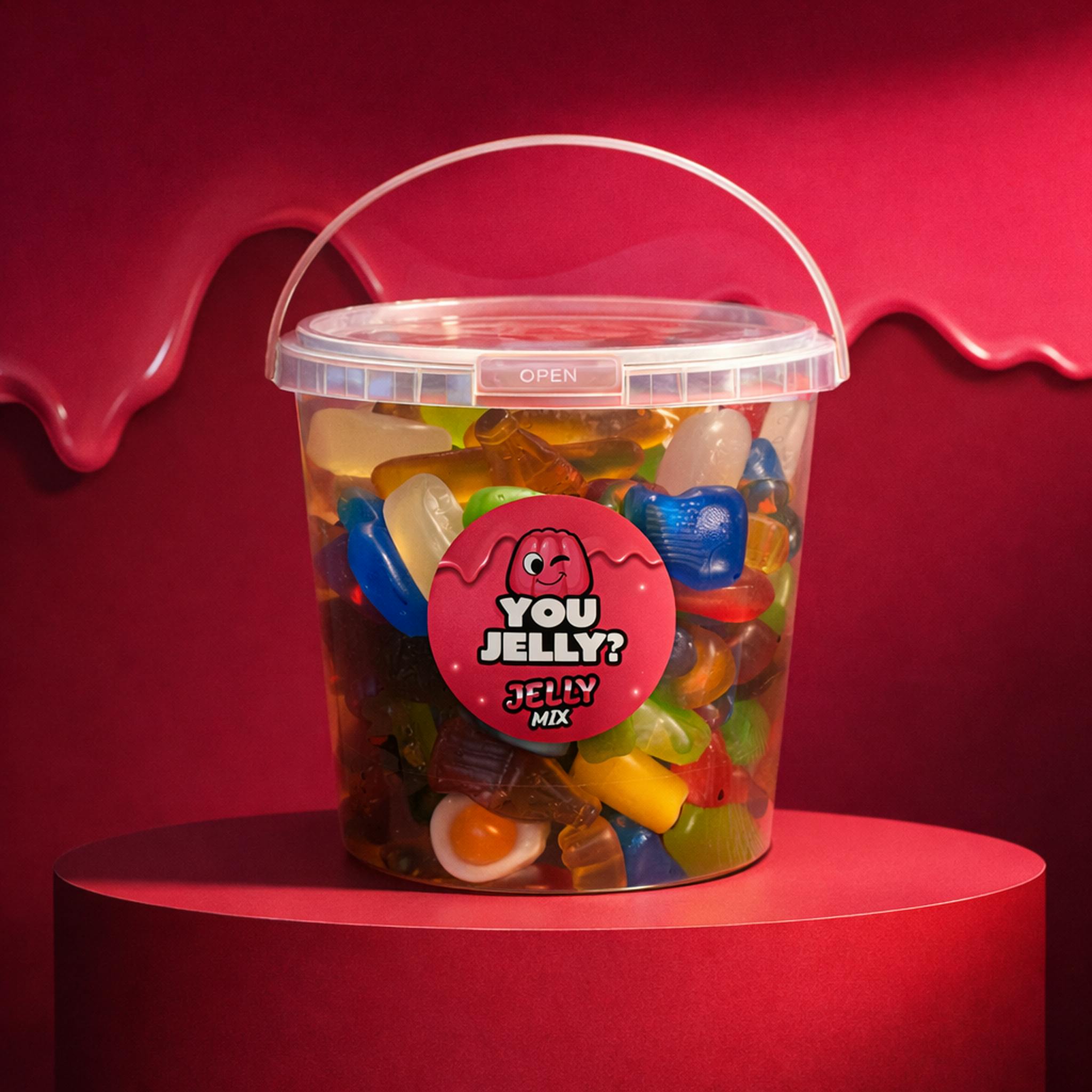 You Jelly 500G Jelly Mix Bucket | You Jelly? | Jelly Sweets By Exploded Sweets