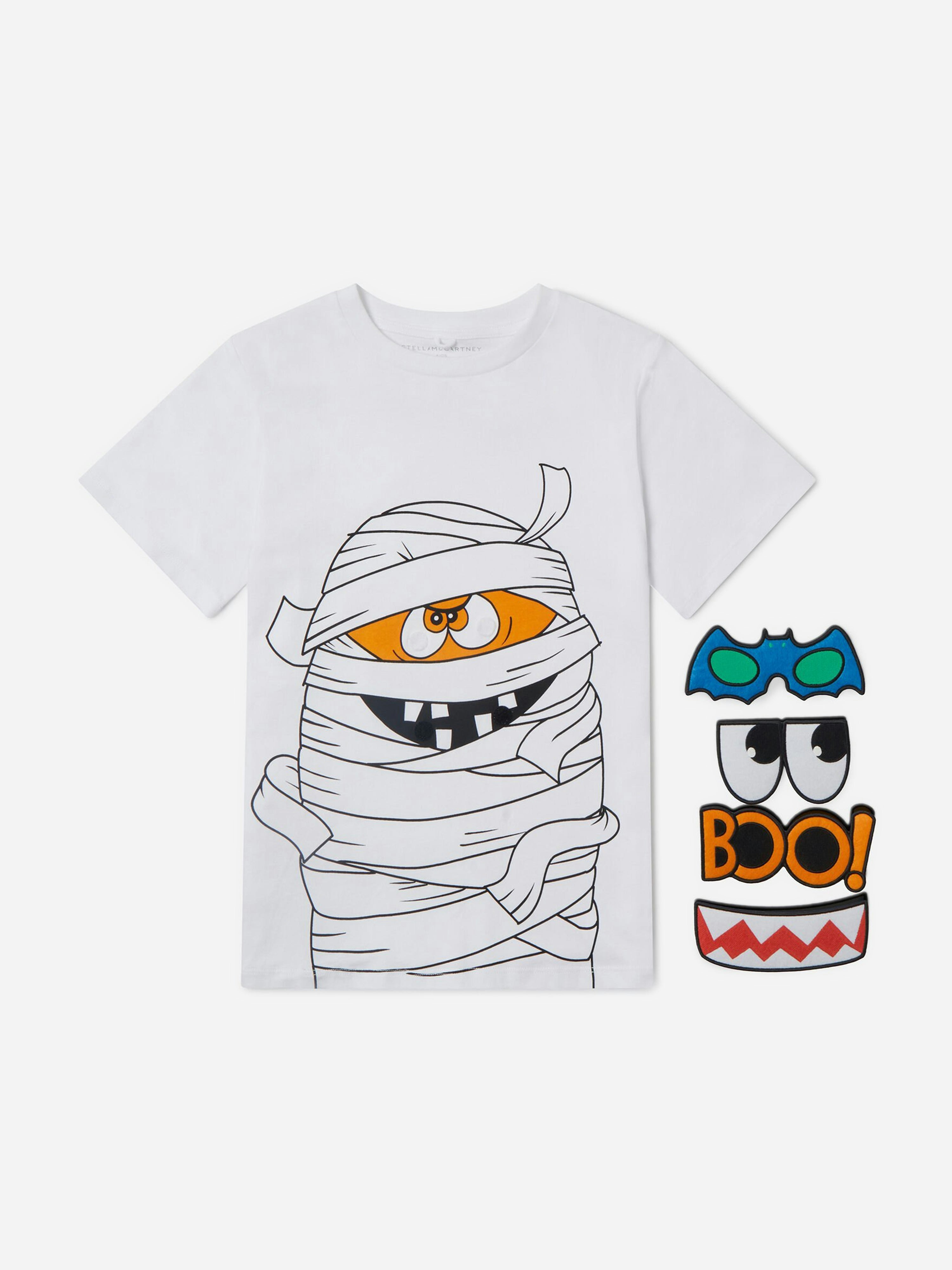 Stella Mccartney Kids Boys White Stella Mccartney Mummy Detachables T-Shirt In - 5 Yrs