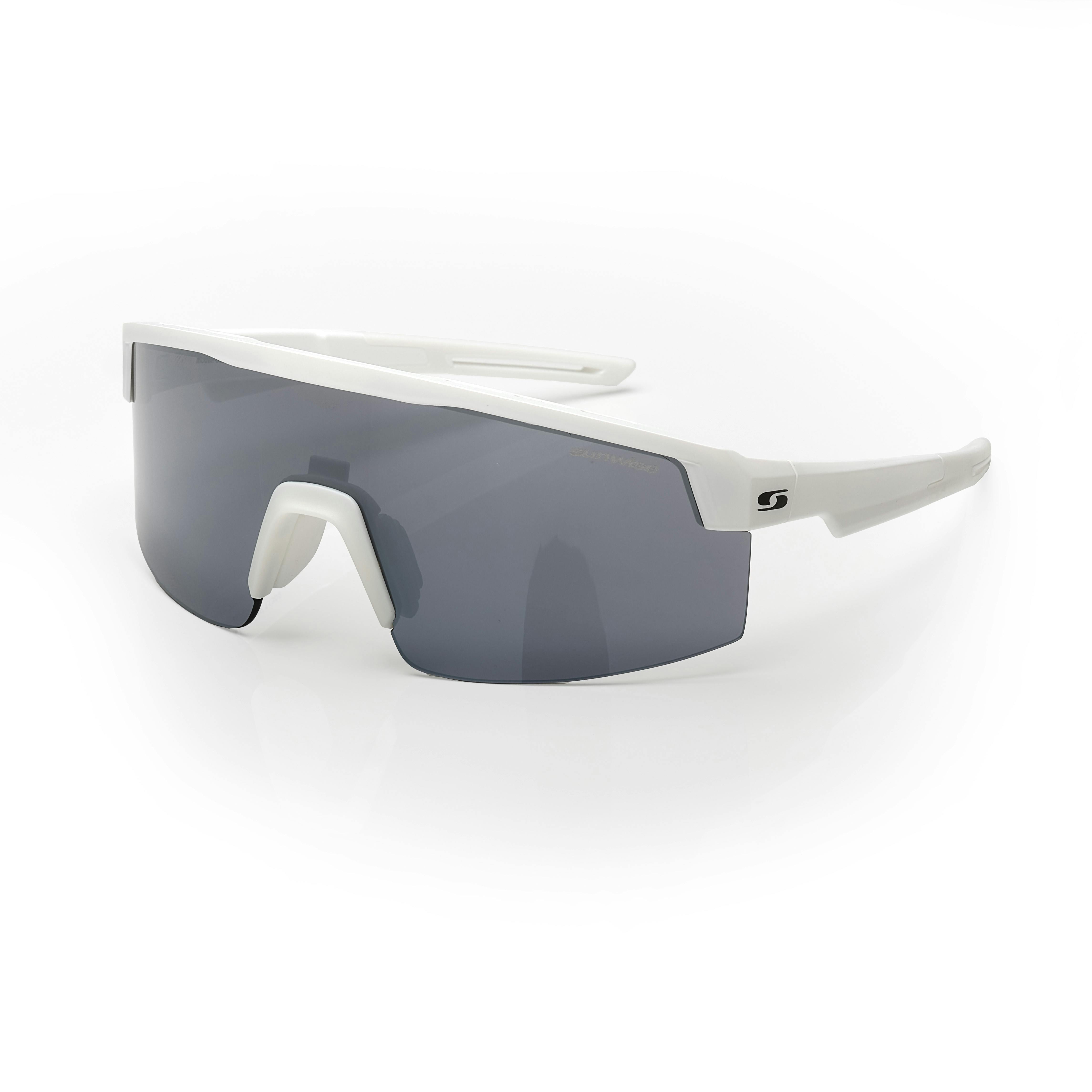Sunwise White Stride With Anti-Fog Sports Sunglasses