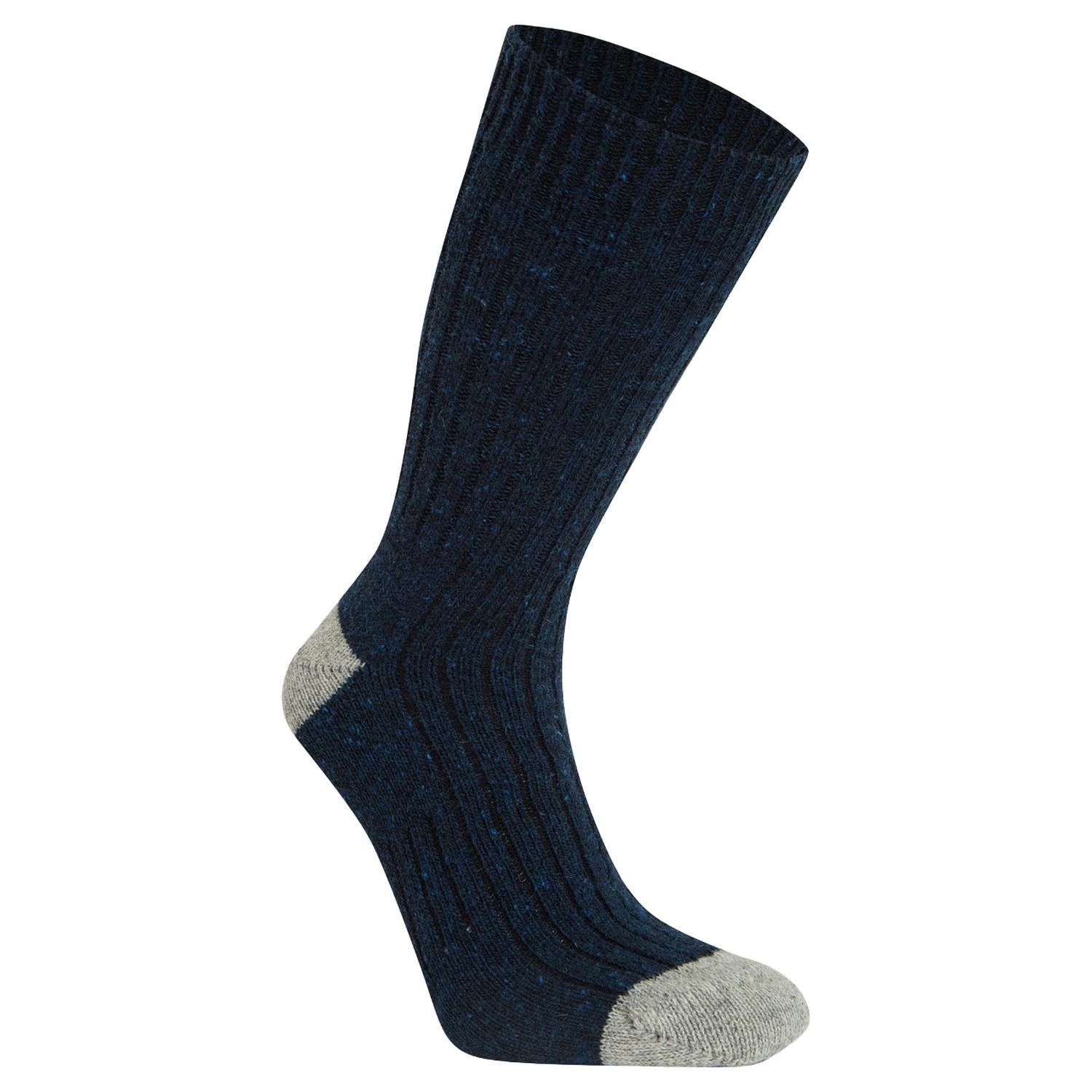 Craghoppers Unisex Blue/Light/Grey Adult Torver Walking Socks - Navy/ - Navy/ - 9 Uk-12 Uk - 53% Wool/38% Acrylic/8% Polyamide/1% Elastane
