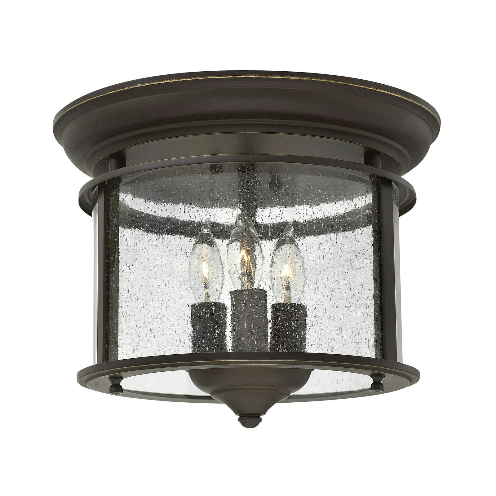 Rackhams Light/Bronze Bulb Flush Low Ceiling Olde Led E14 40W Bulb Size 3