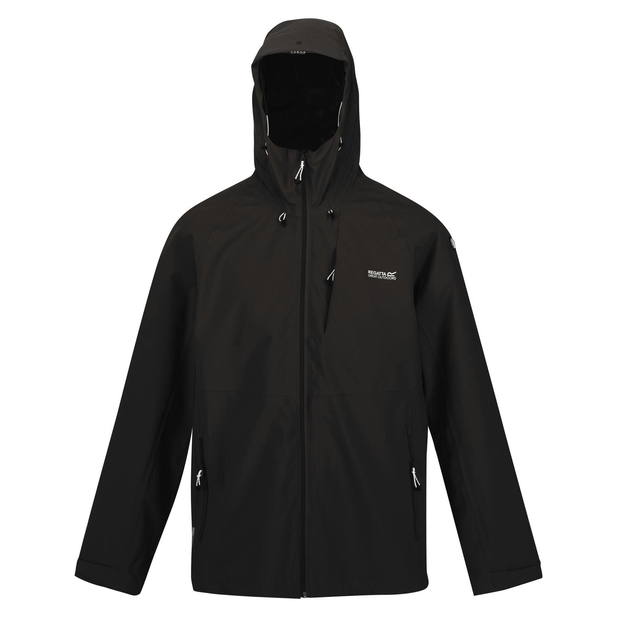 Regatta Men's Black Britedale Waterproof Jacket - Xxl - 100% Polyester