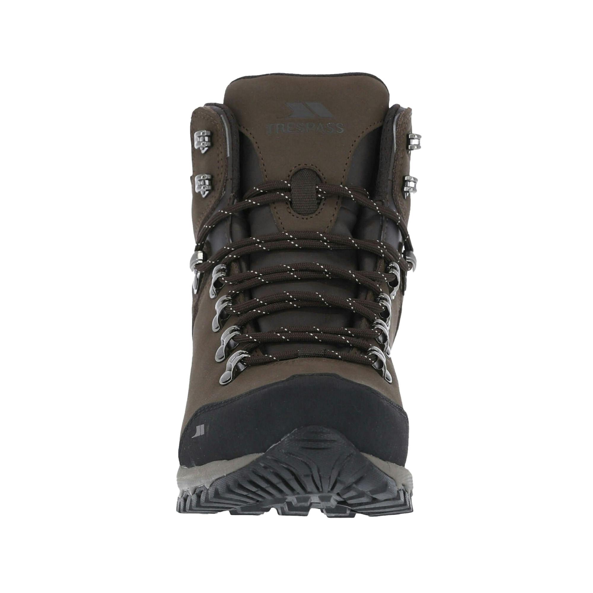Trespass Women's Brown Baylin Leather Walking Boots - 3 Uk - 55% Leather/15% Textile/15% Eva/15% Vibram