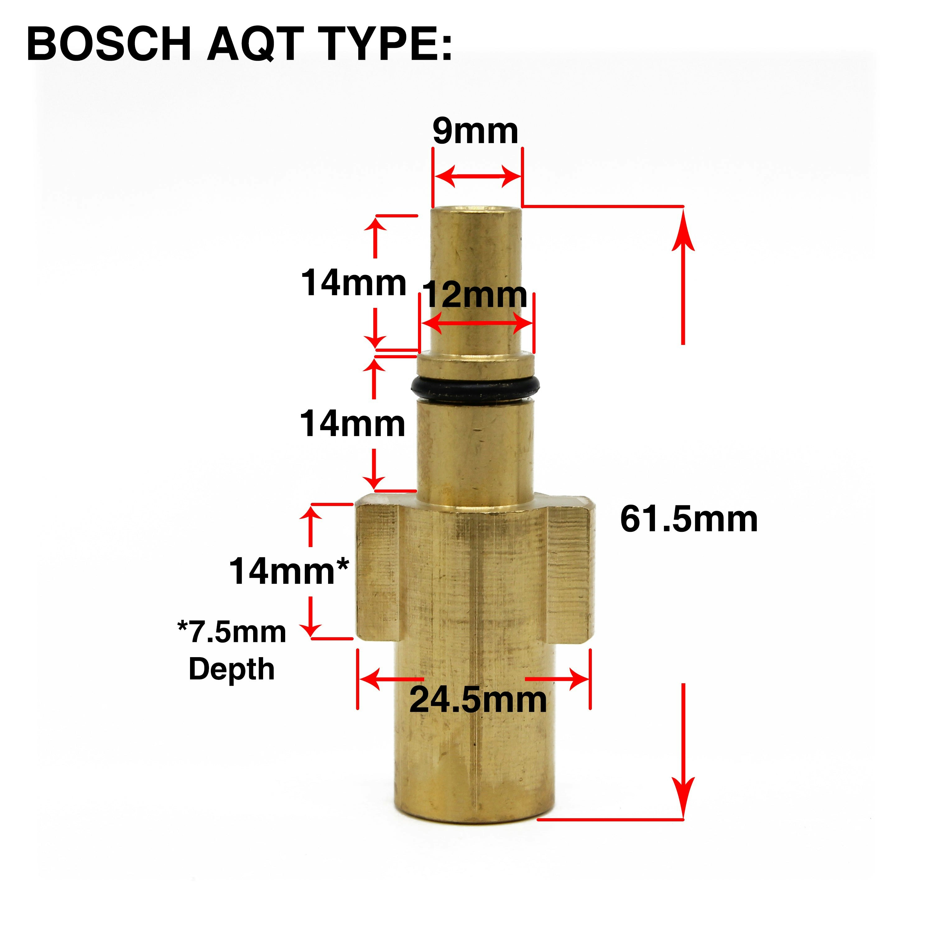 Rackhams Men's Flexible Drain Hose With Rotary Spinning Nozzle - 4M Bosch Aqt