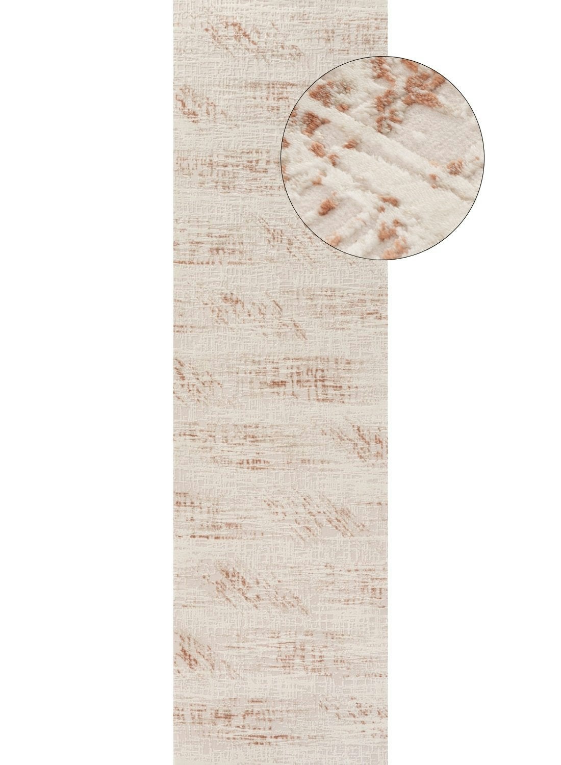 The Rugs Cream Carmel -Terra Abstract Rug | 6030 - 80X300 Cm