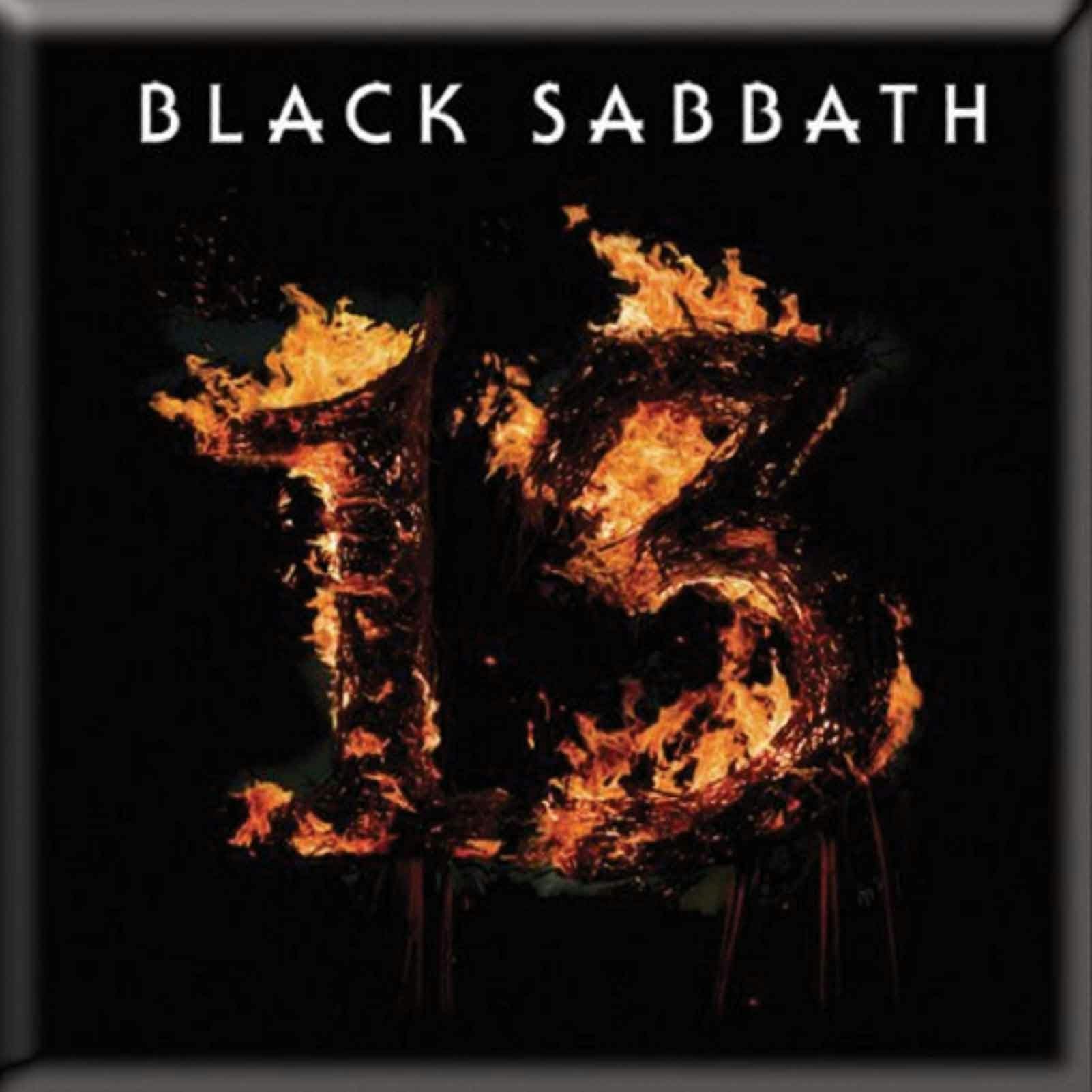 Paradiso Clothing Black Sabbath Fridge Magnet 13 Album Band Logo New Official 76Mm X 76Mm