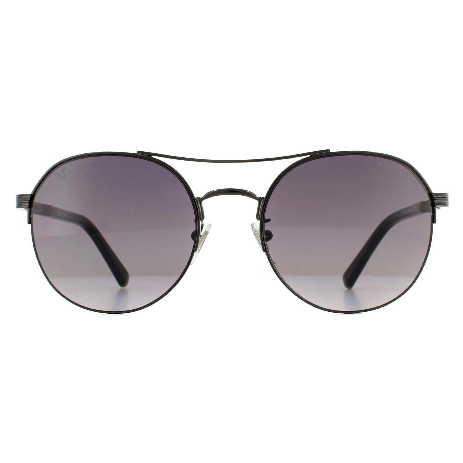 Police Men's Spla24 Lewis 03 Shiny Gunmetal Sunglasses