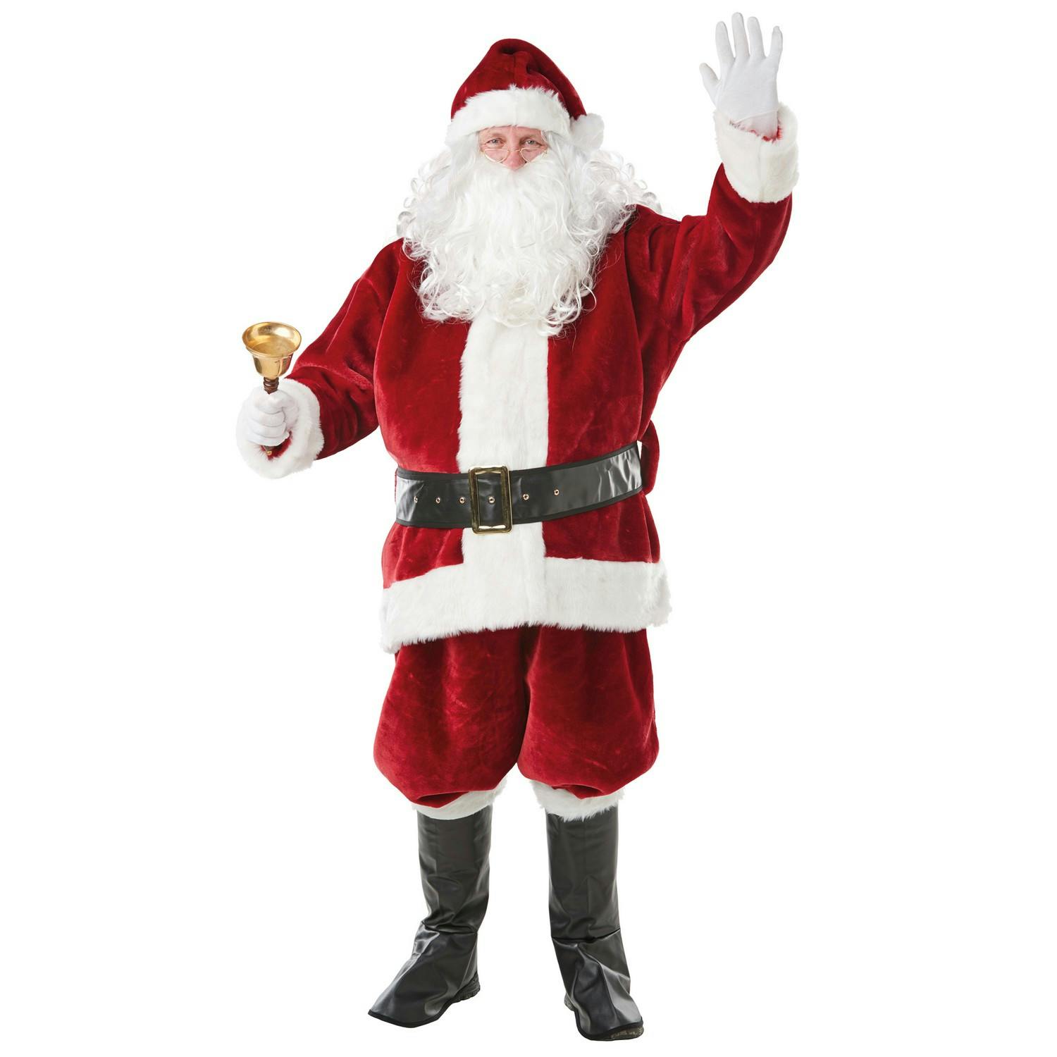 Bristol Novelty Men's Red/White Santa Claus Costume - Standard