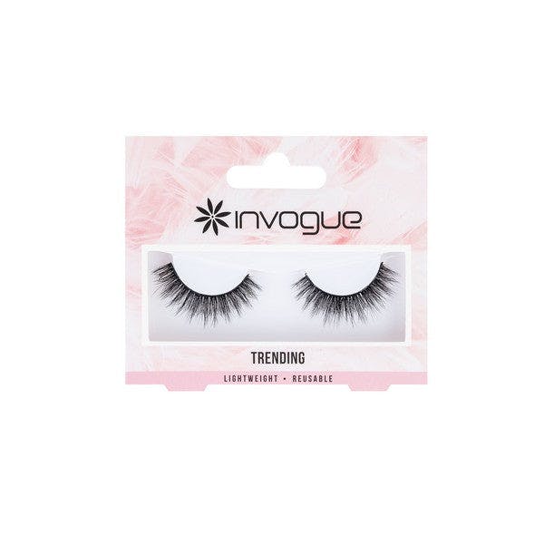 Invogue False Eyelashes - Trending - Handmade Vegan Black Faux Lashes Pair - Image 4