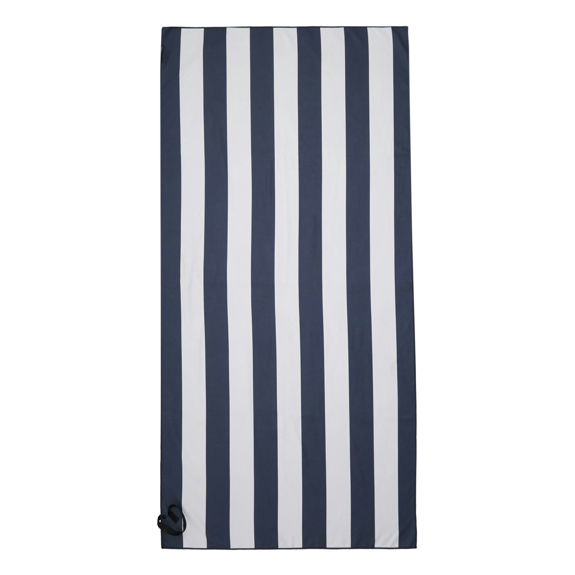 Regatta White Striped Microfibre Beach Towel - Navy/ - Navy/ - One Size