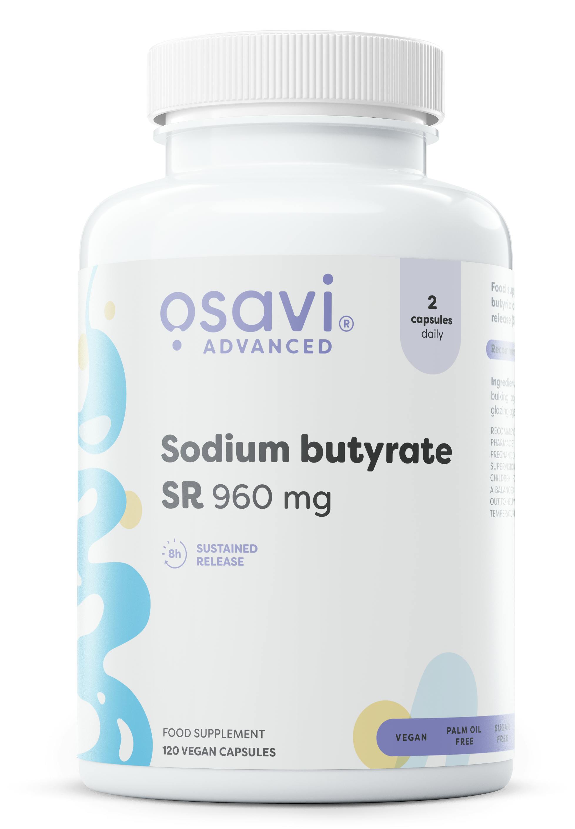 Osavi Sodium Butyrate Sr 960Mg - 120 Vegan Capsules - Image 2