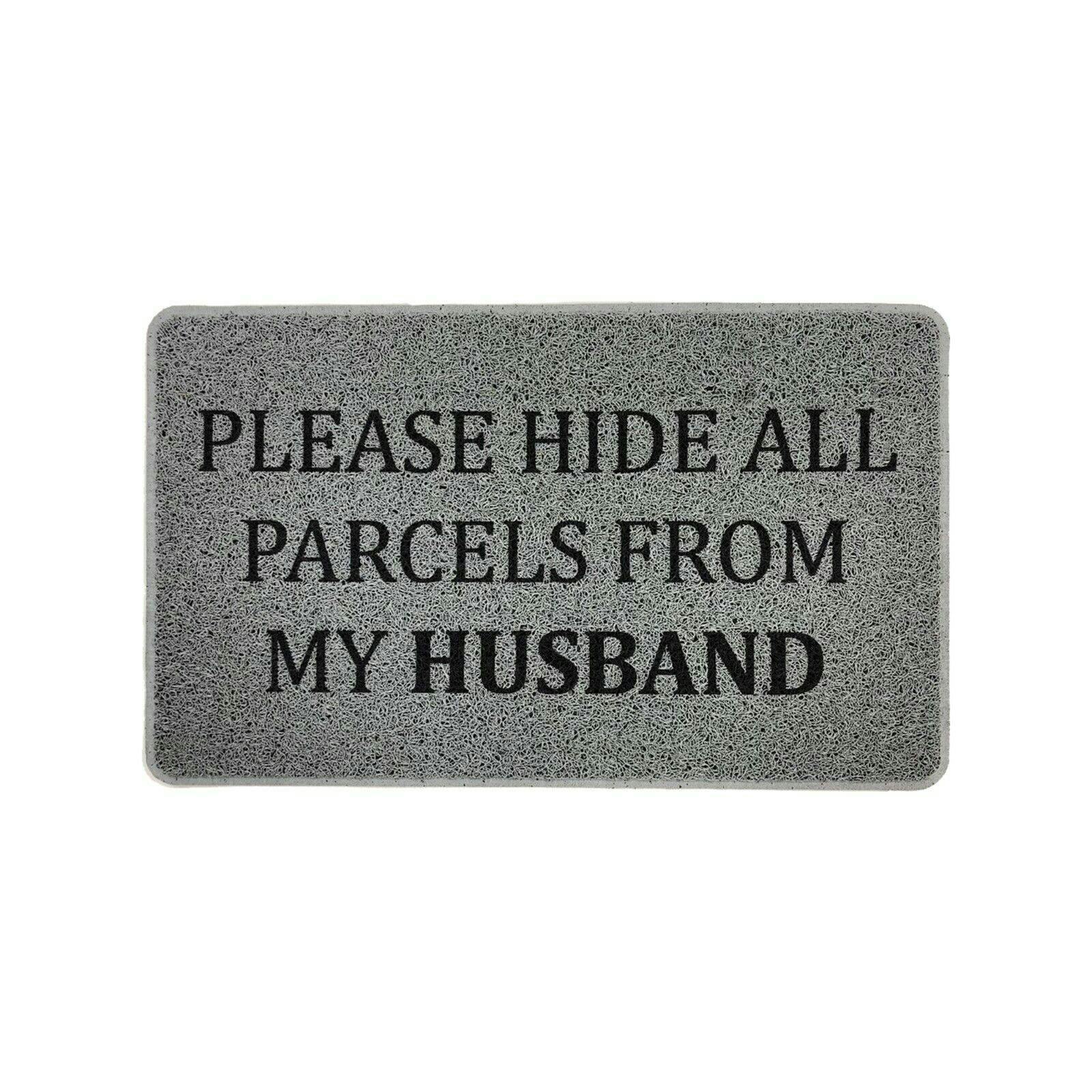 Nicoman Novelty Doormat "Hide Parcels From My Husband"