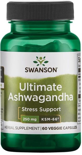 Swanson Green Ultimate Ashwagandha Ksm66 250 Mg 60 Vegetarian Capsules - Image 8