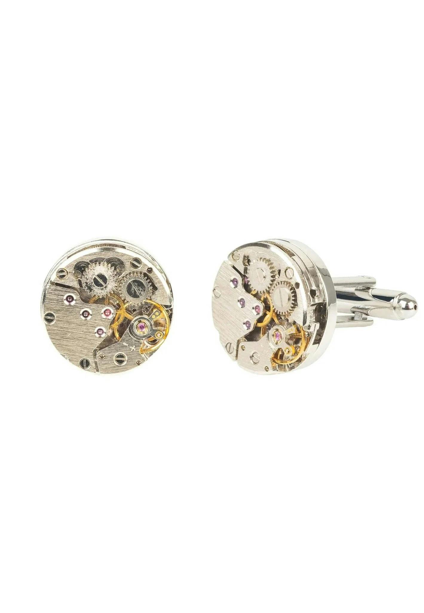 Latelita Silver Watch Movement Cufflink