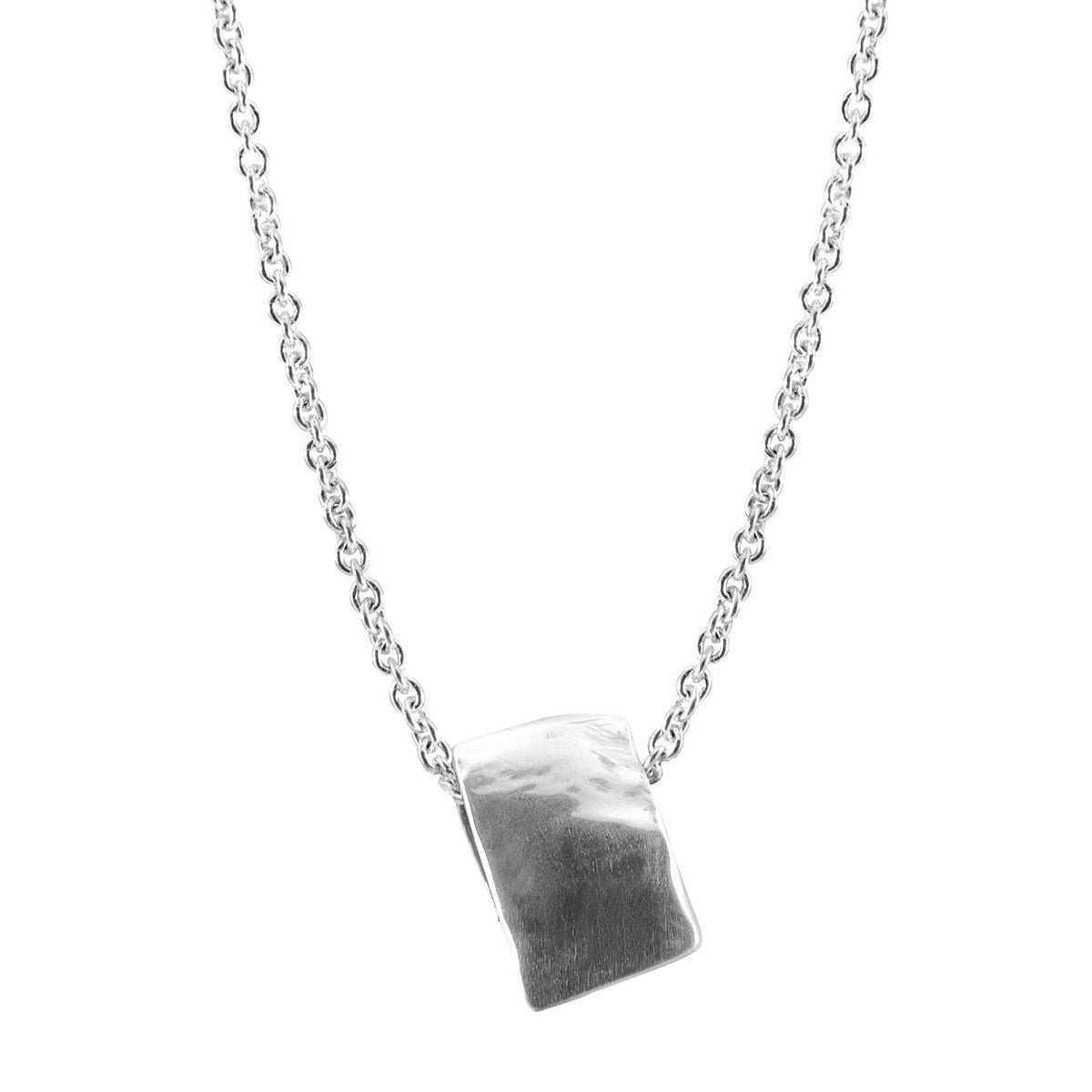 Anchor & Crew Silver Gustatory Coffee Bag Necklace Pendant - L - 50Cm