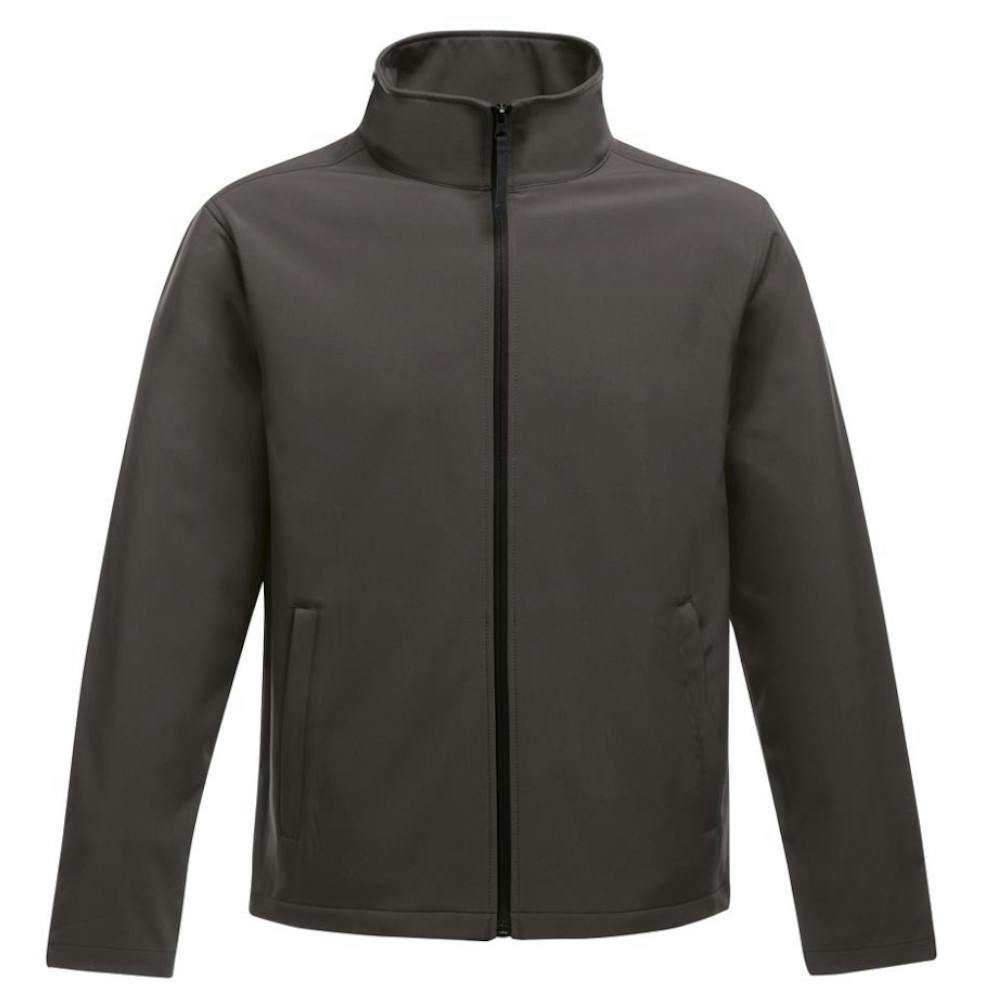Regatta Men's Grey/Black Standout Ablaze Printable Soft Shell Jacket - Seal - Seal - 2XL - 100% Softshell